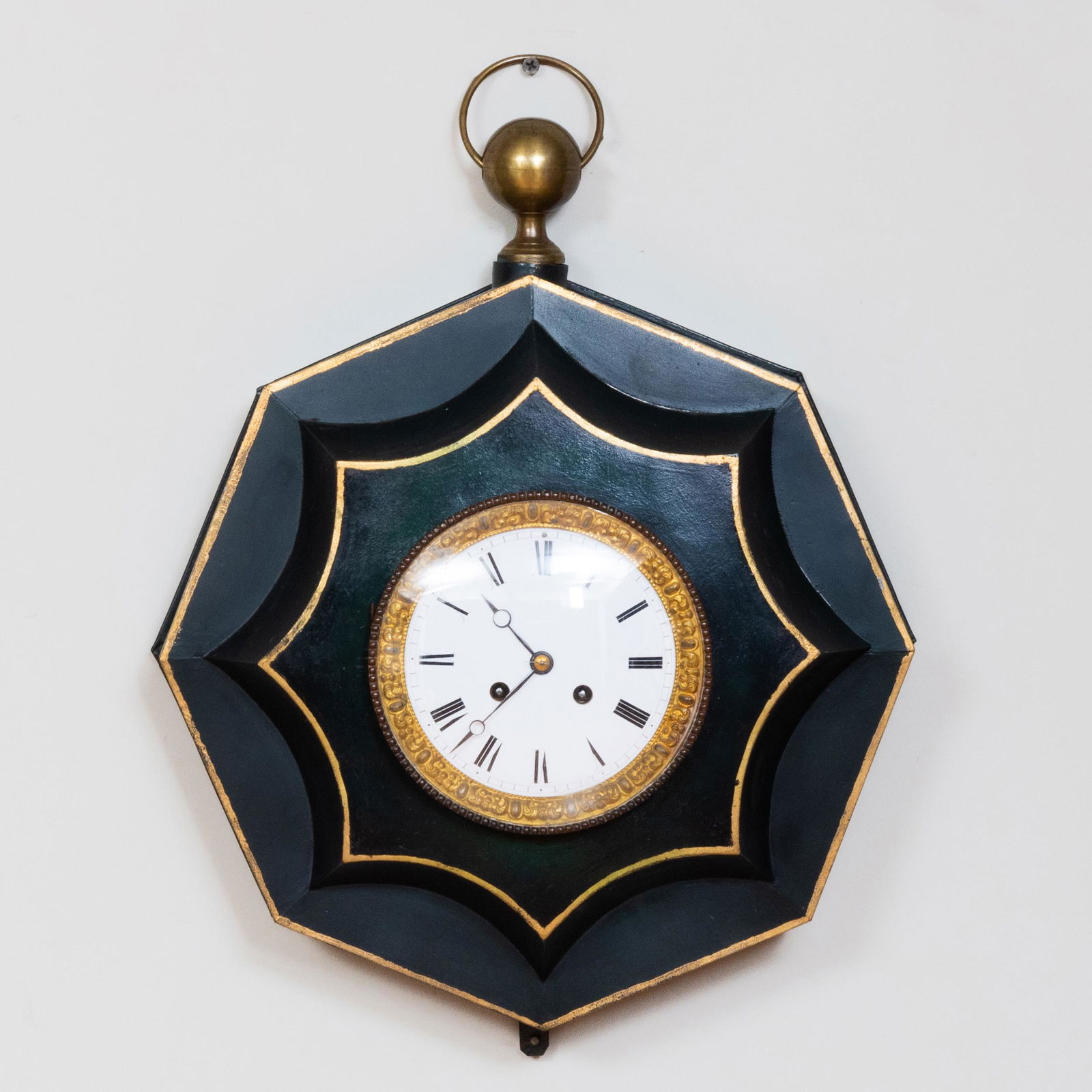 French Tôle Peinte Wall Clock (1 of 5)