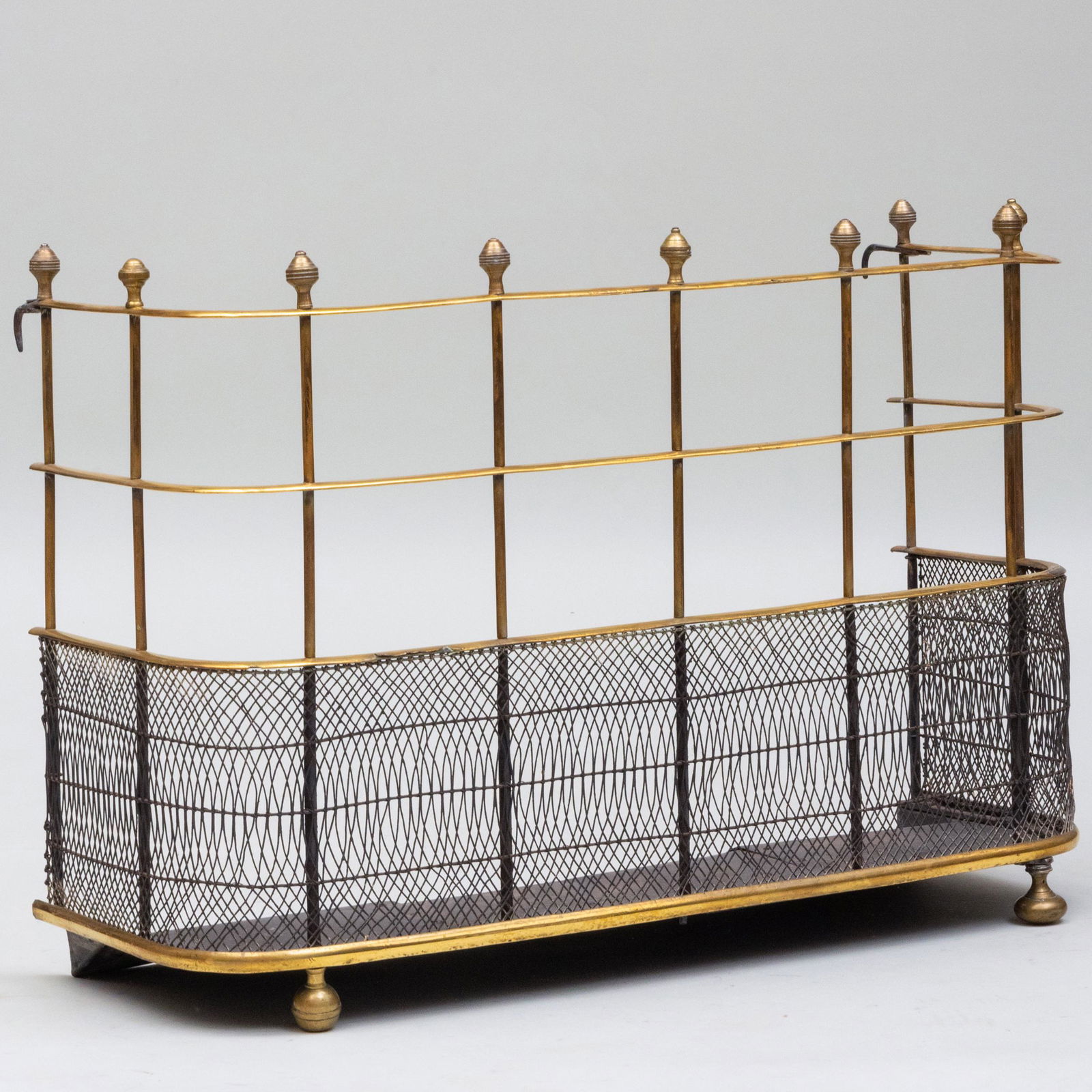 English Brass and Metal Fire Fender (1 of 7)