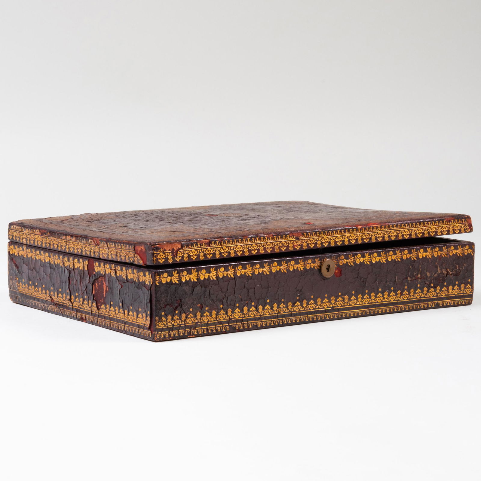 English Tooled Leather Document Box (1 of 8)