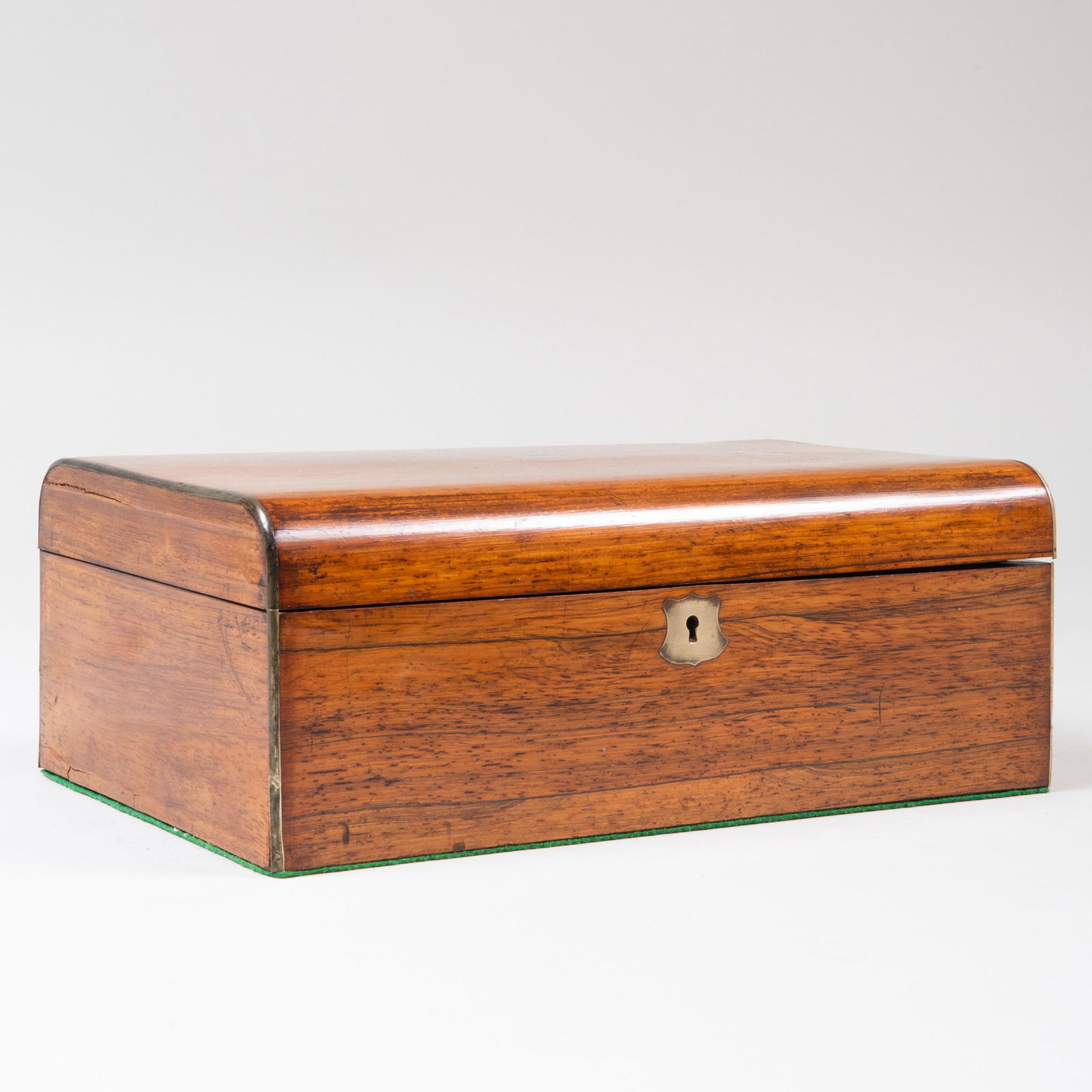 English Brass Mounted Rosewood Jewlery Box (1 of 11)