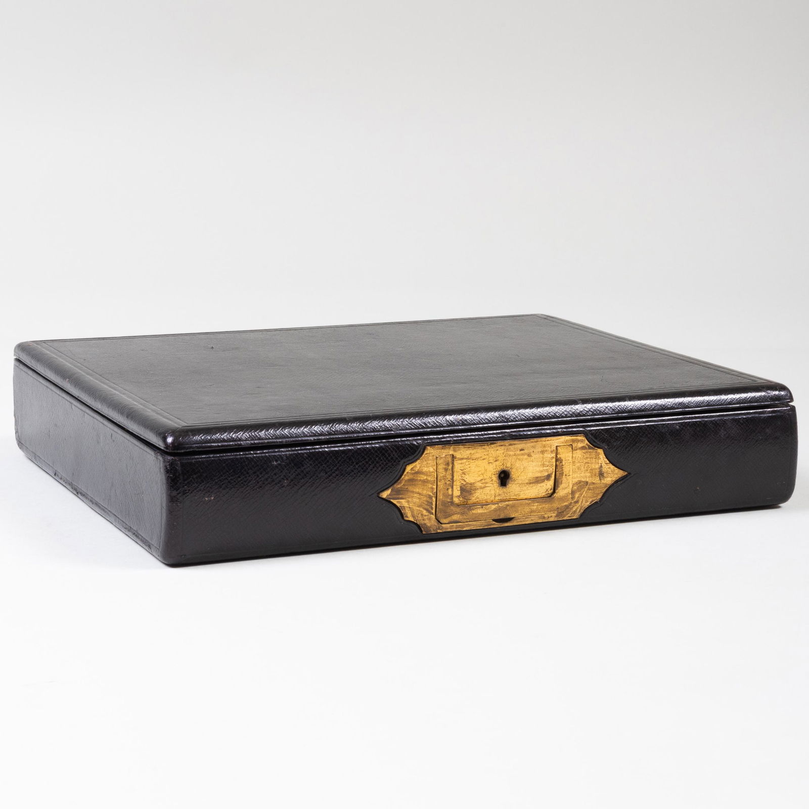 Victorian Leather Covered Mahogany Writing Lap Desk (1 of 9)