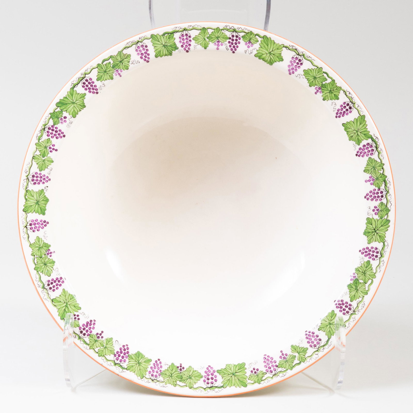 Large Wedgwood Creamware Basin: Large Wedgwood Creamware Basin Impressed mark. 5 1/2 x 16 in. diam. Property from the Collection of Niall Smith