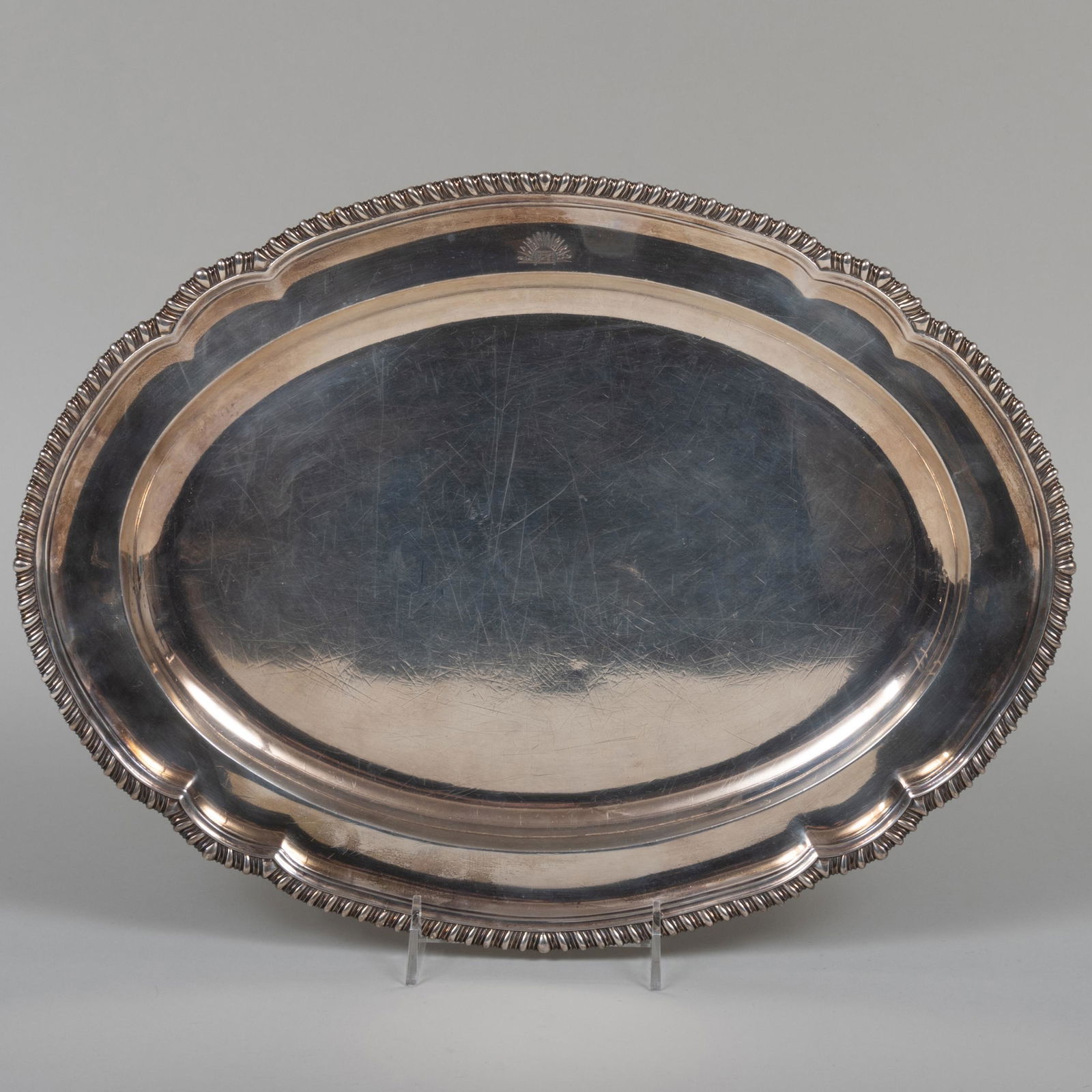 Victorian Sterling Silver Meat Platter (1 of 4)
