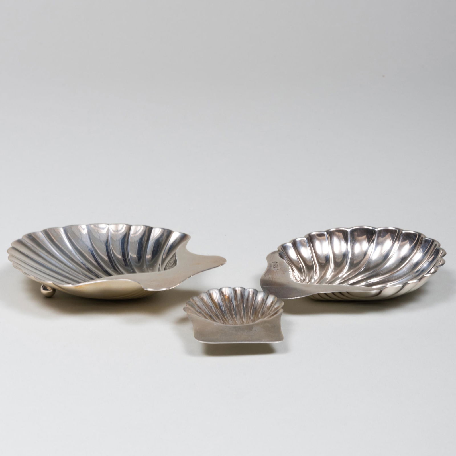 Three Silver Shell Dishes (1 of 8)