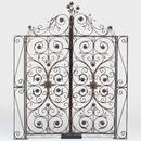 Italian Iron and Parcel-Gilt Hinged Gate, Possibly Flor