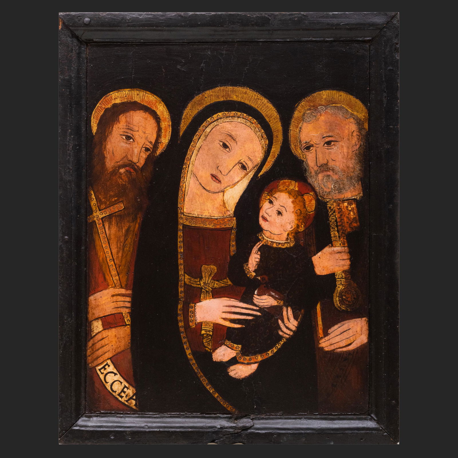 Icon of Madonna and Child With St. Peter and Adult (1 of 3)