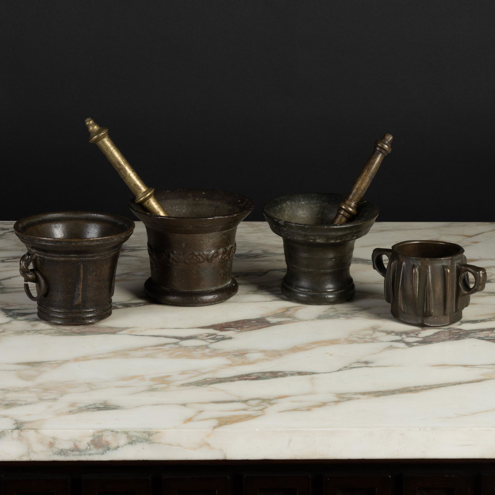 Four Bronze Mortars and Two Pestles (1 of 16)