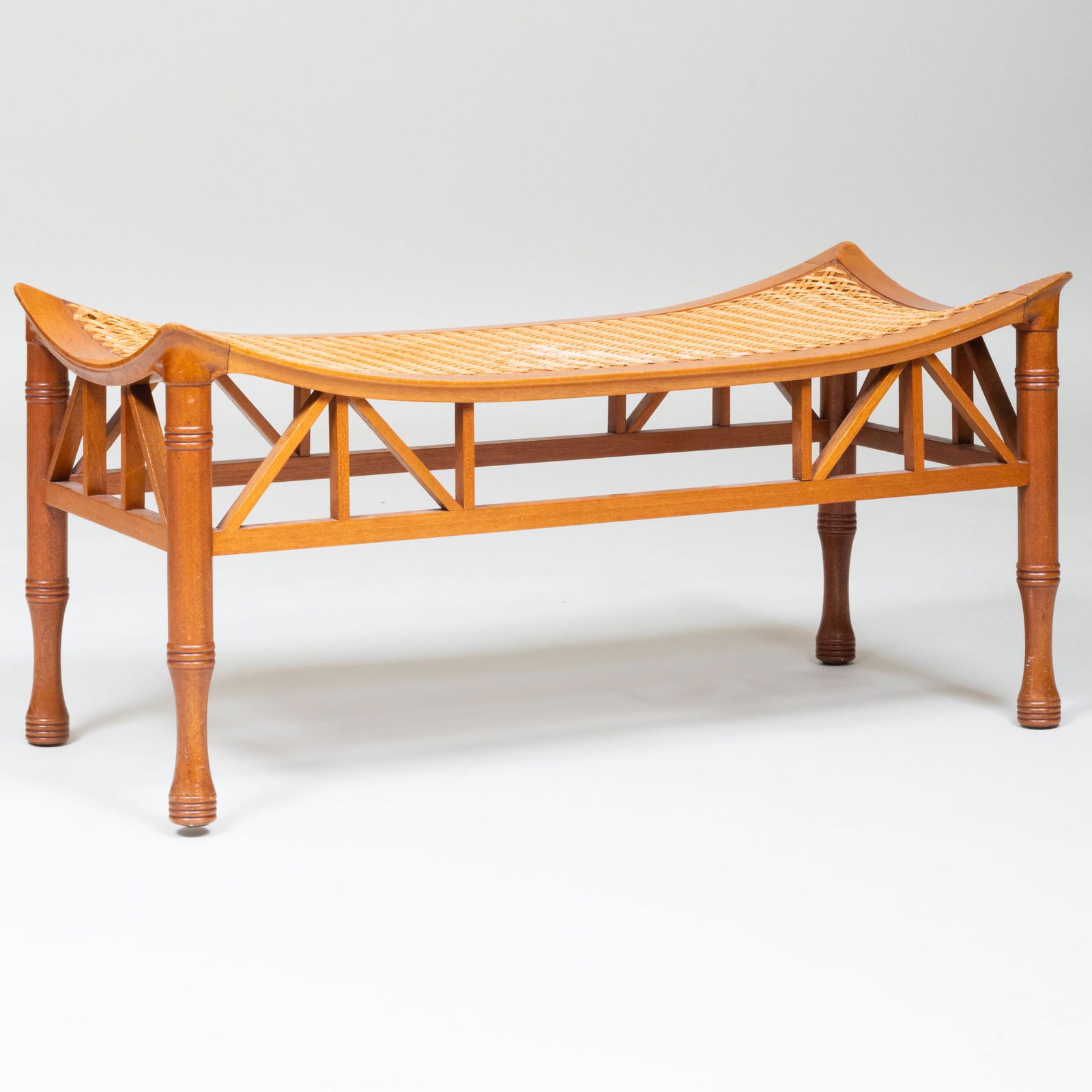 Mahogany Long Form Thebes Stool (1 of 7)