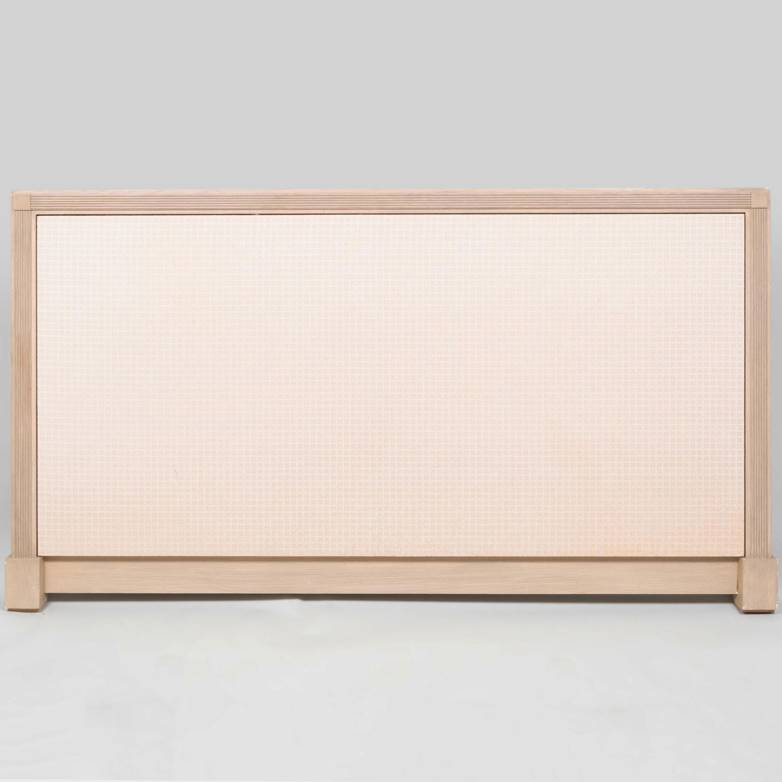 Louis XVI Style Painted and Upholstered Headboard, of (1 of 6)