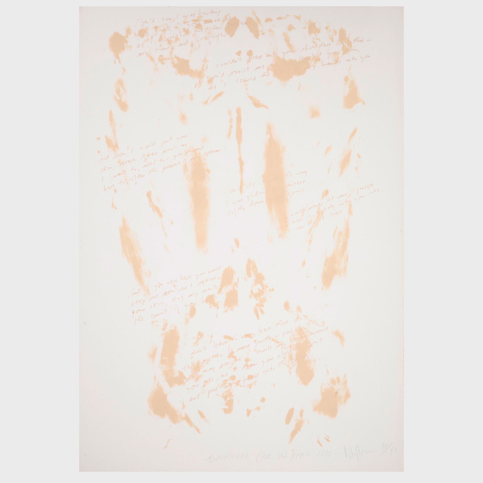 Vito Acconci (b. 1940): Touchstone (1 of 3)