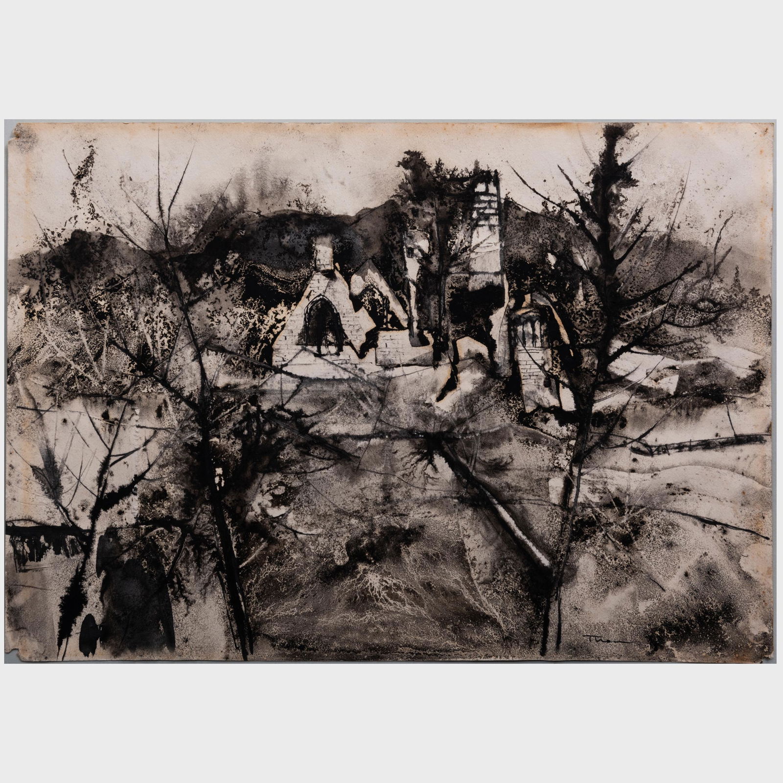 William Thon (1906-2000) : Gray Stones; and Untitled: (1 of 15)