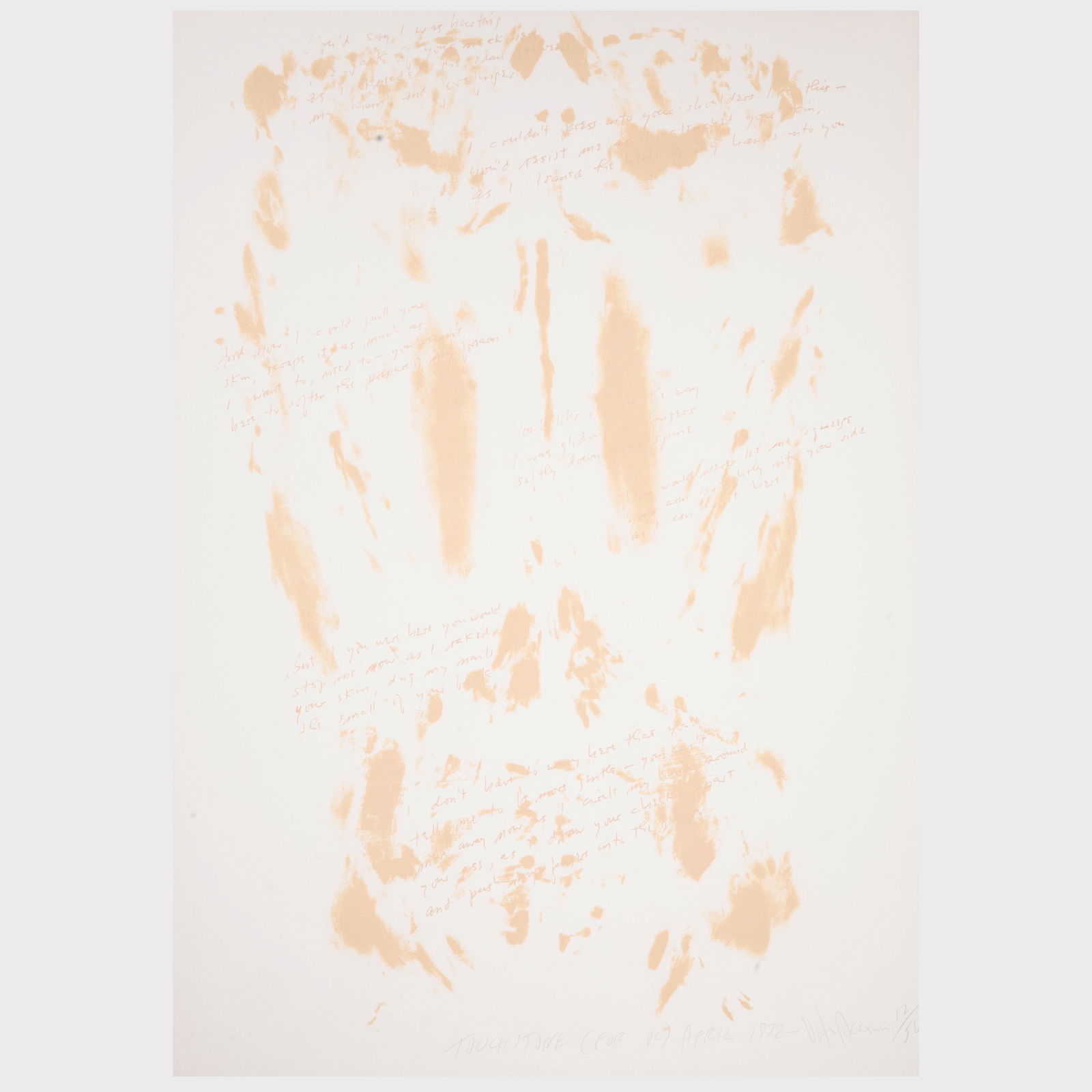 Vito Acconci (b. 1940): Touchstone (1 of 2)