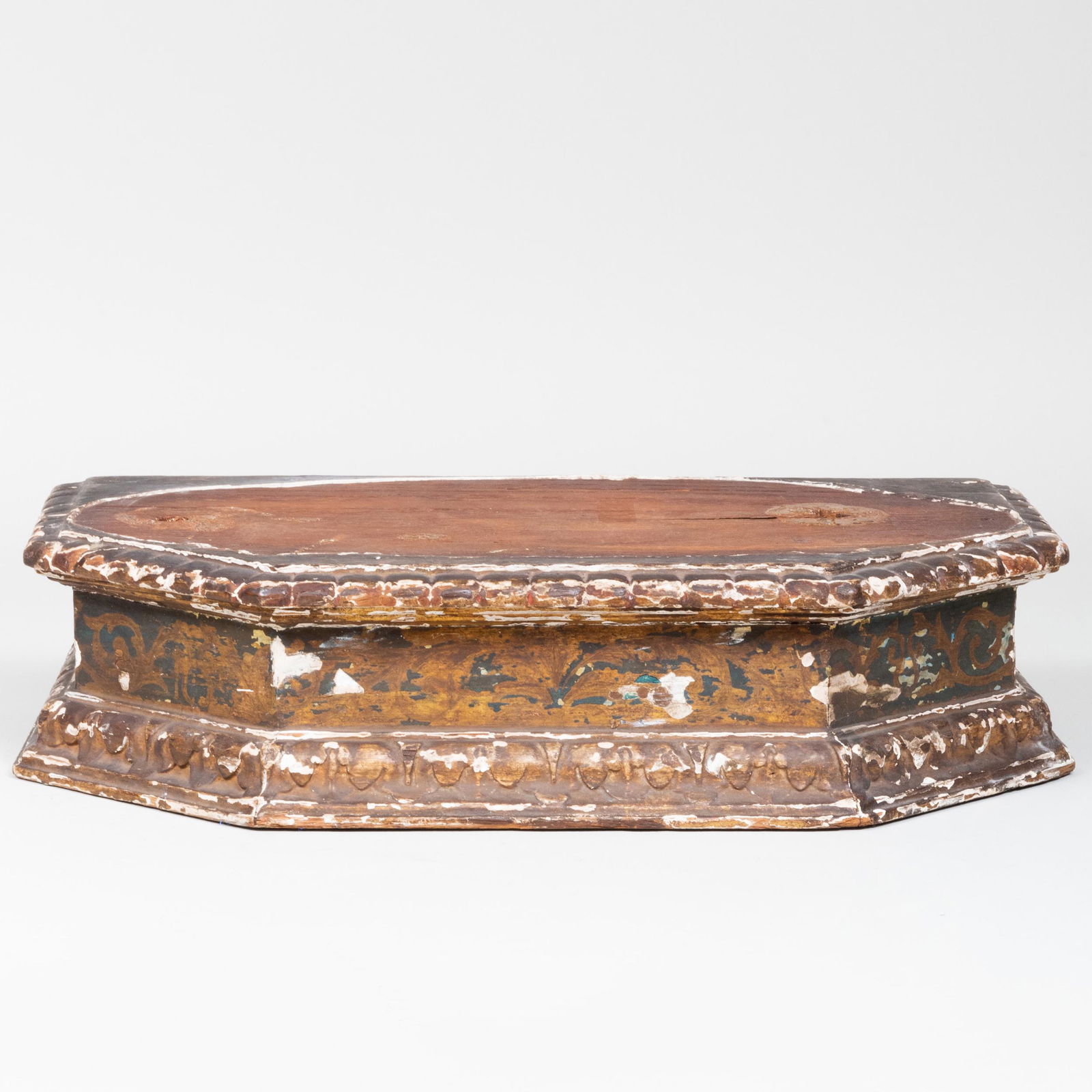 Continental Polychromed Wood Sculpture Base (1 of 7)