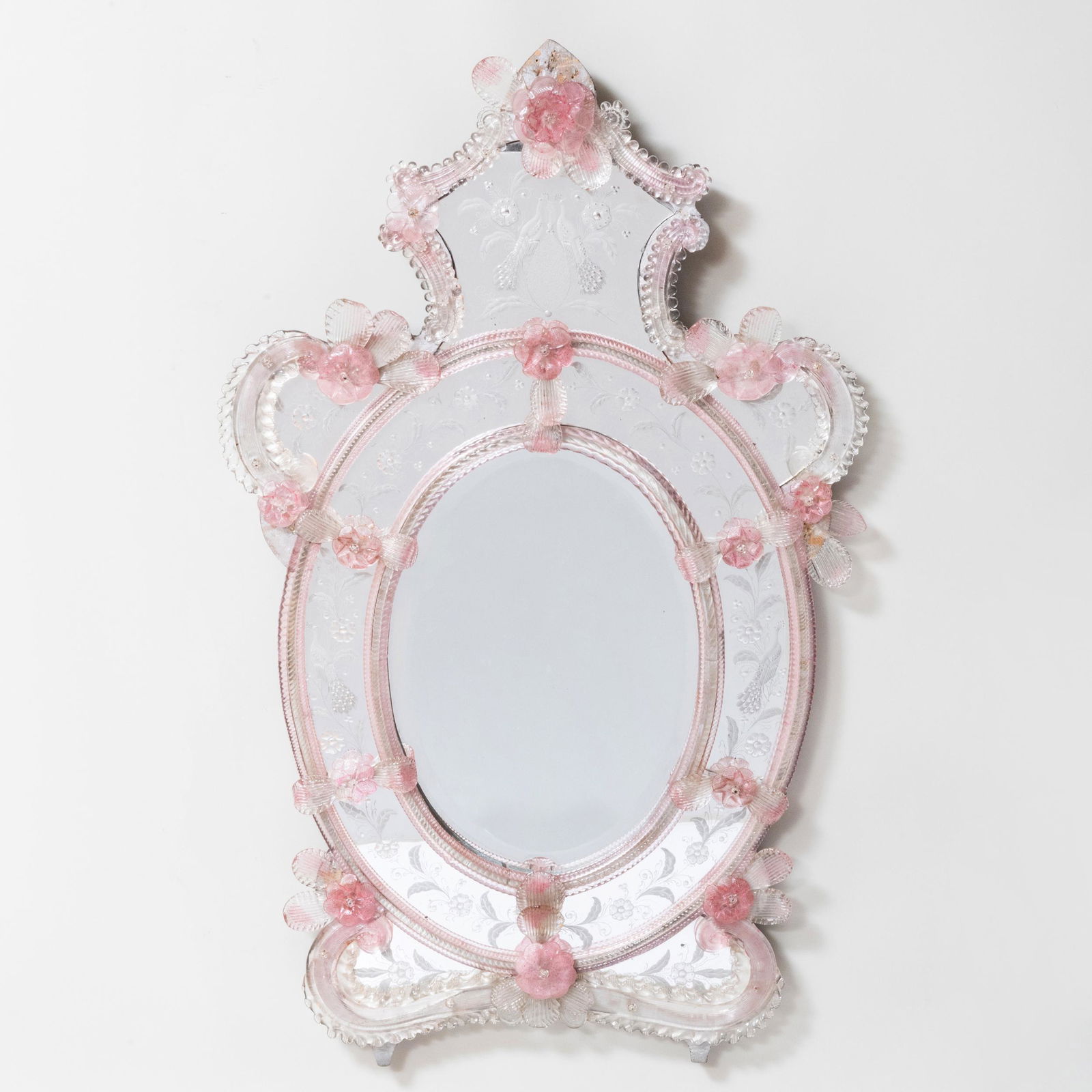 Venetian Etched Glass Mirror (1 of 4)