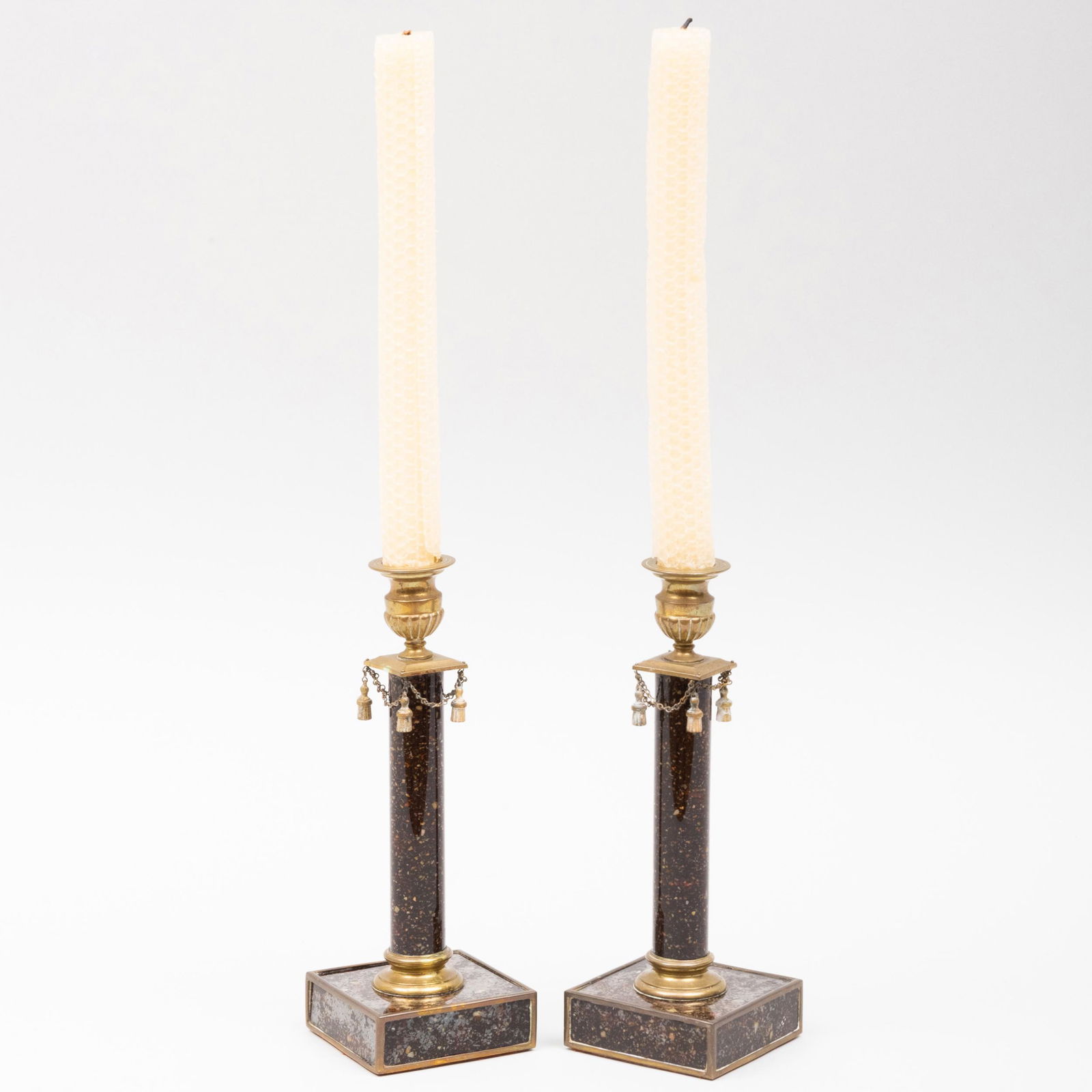 Pair of Regency Style Ormolu Mounted Faux Marble (1 of 8)