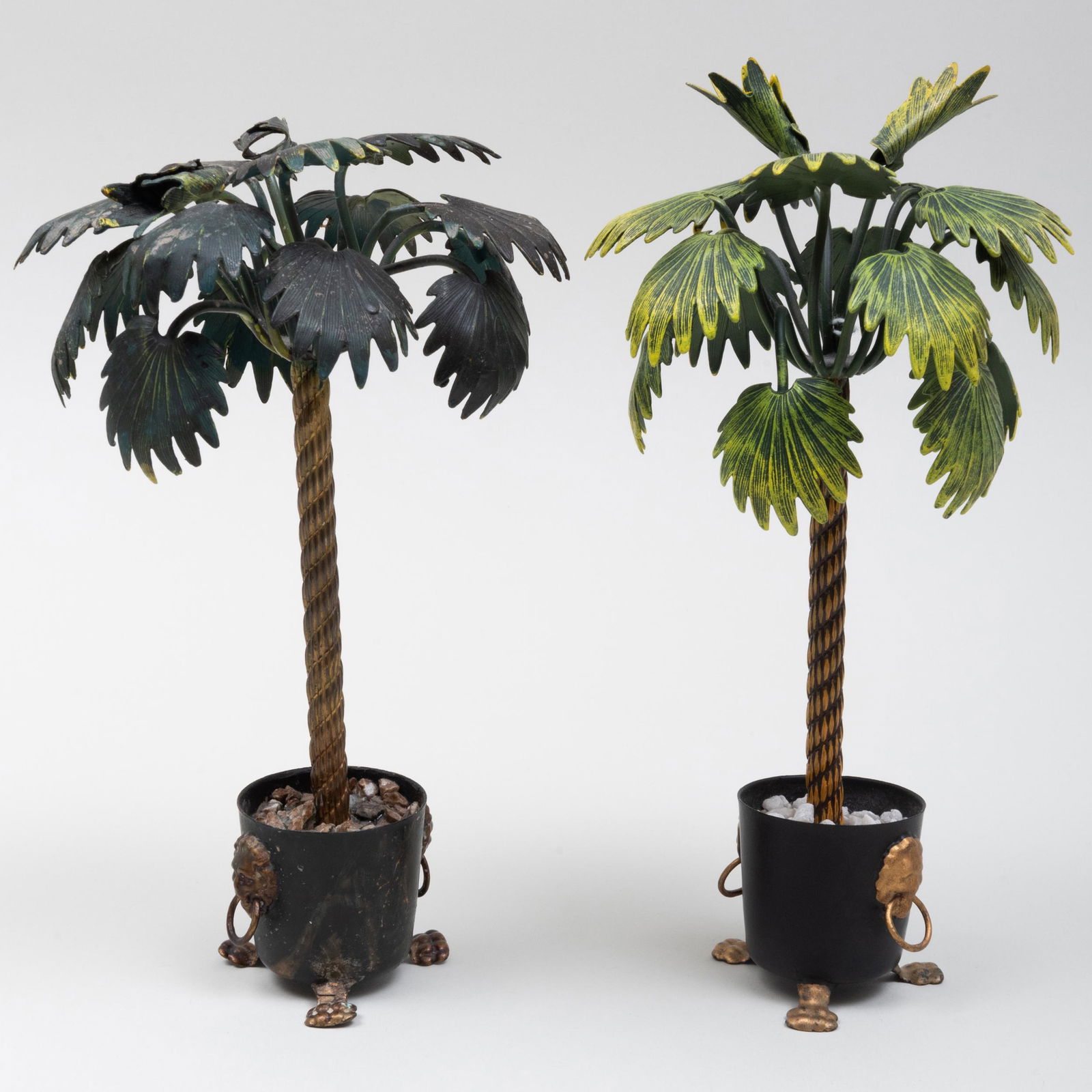 Pair of Tôle Palm Tree Table Ornaments (1 of 11)