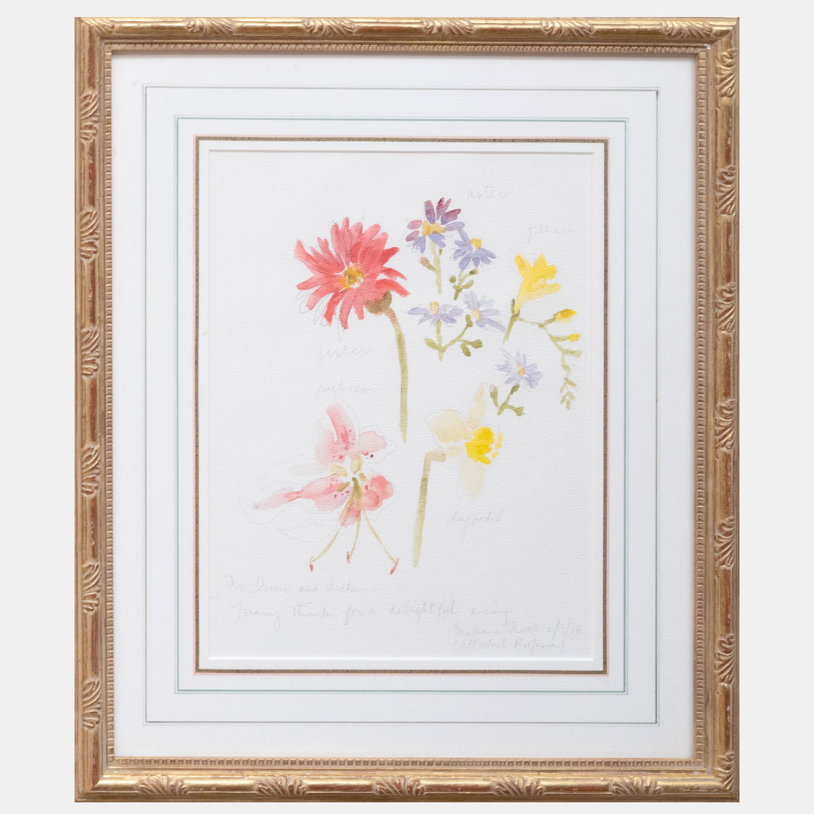 Barbara Novak: Botanical Watercolors: A Group of Four (1 of 16)