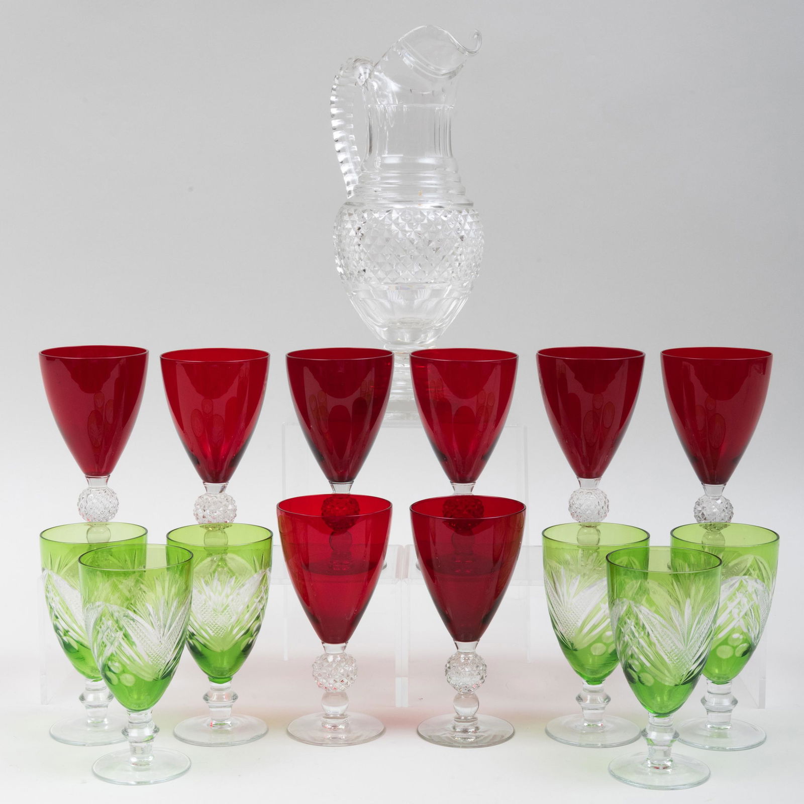Assembled Cut Glass Drinkware Service (1 of 19)