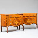 Fine Pair of George III Satinwood, Sycamore and