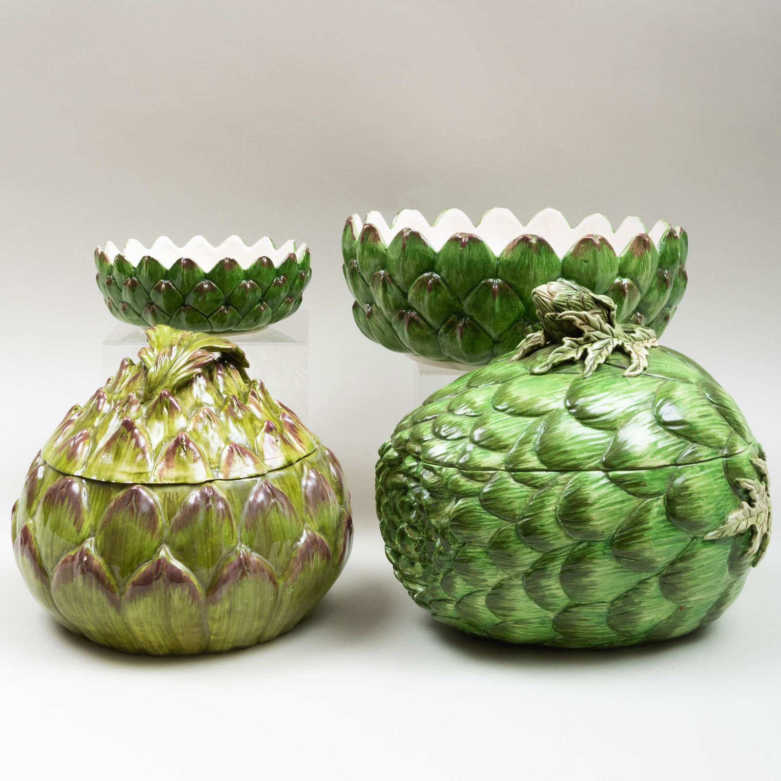 Group of Four Continental Ceramic Artichoke Form (1 of 14)