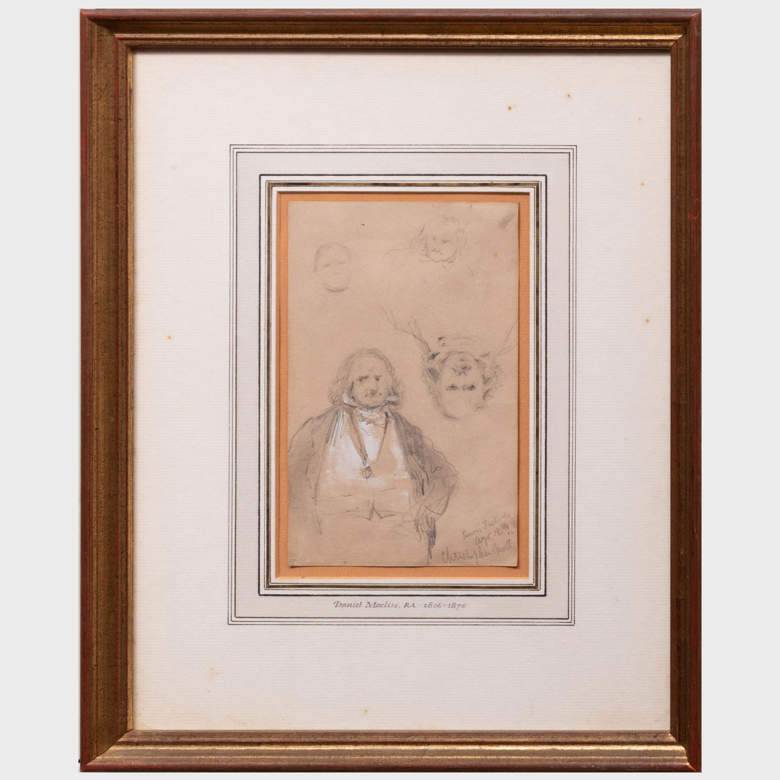 David Maclise (1806-1870): Sketch of a Man (1 of 4)