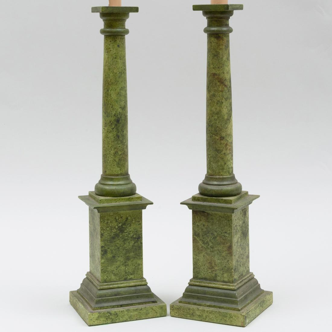 Pair of Faux Painted Table Lamps (1 of 6)
