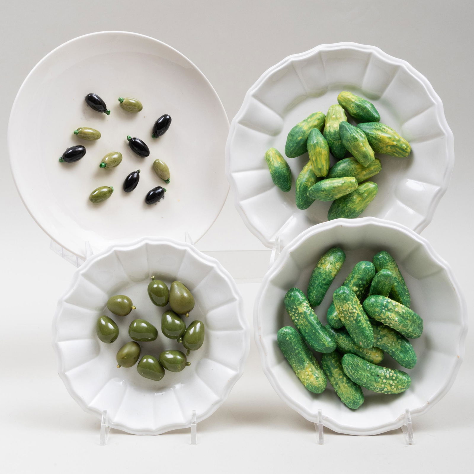 Group of Four Italian Ceramic Trompe L'Oeil Models of (1 of 7)