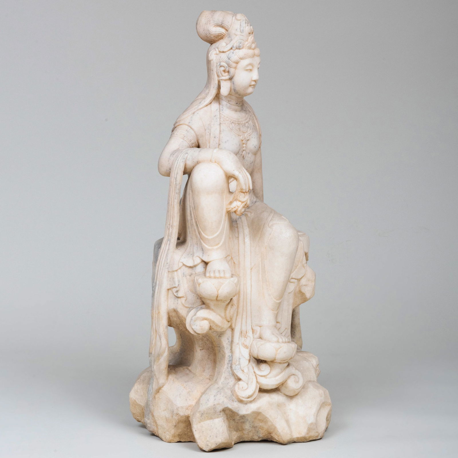 Large Chinese Carved Stone Figure of Guanyin (1 of 15)