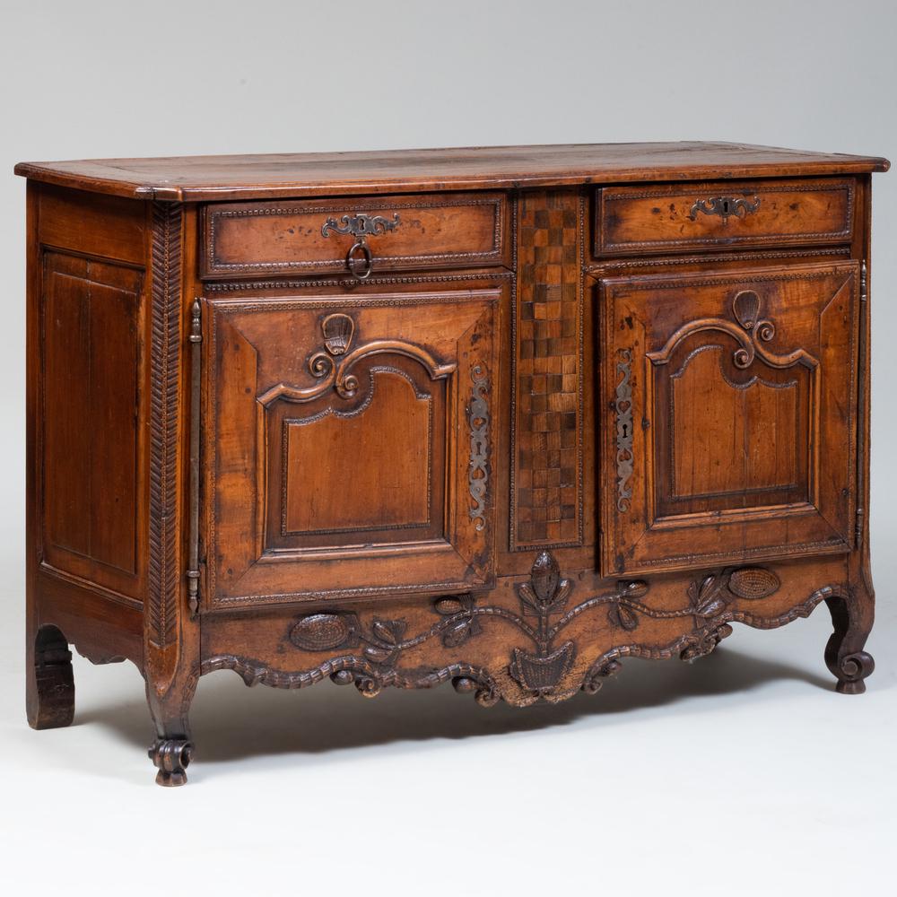 Louis XV Style Provincial Carved Fruitwood and Inlaid (1 of 13)