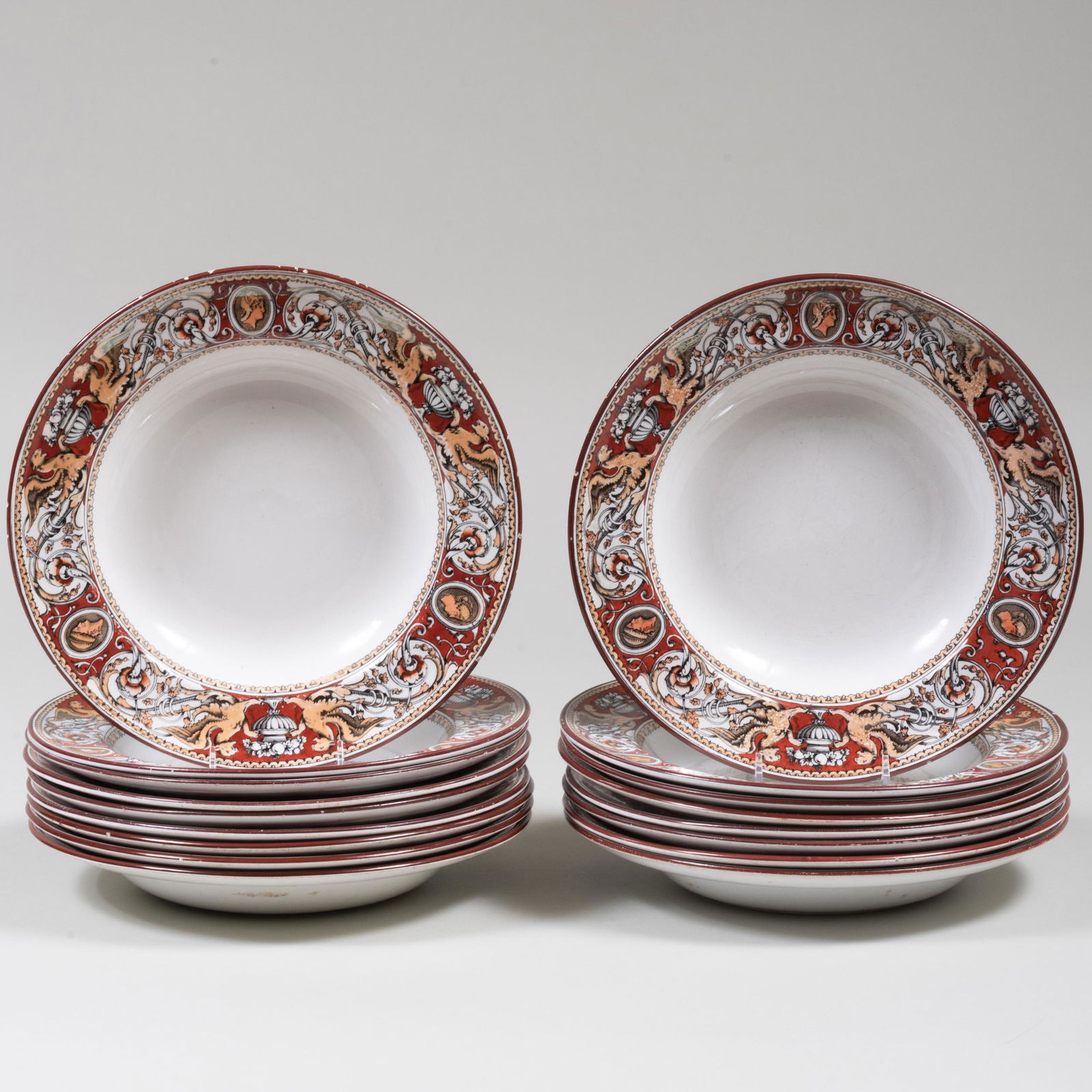 Set of Twelve Minton Porcelain Soup Plates in the (1 of 5)