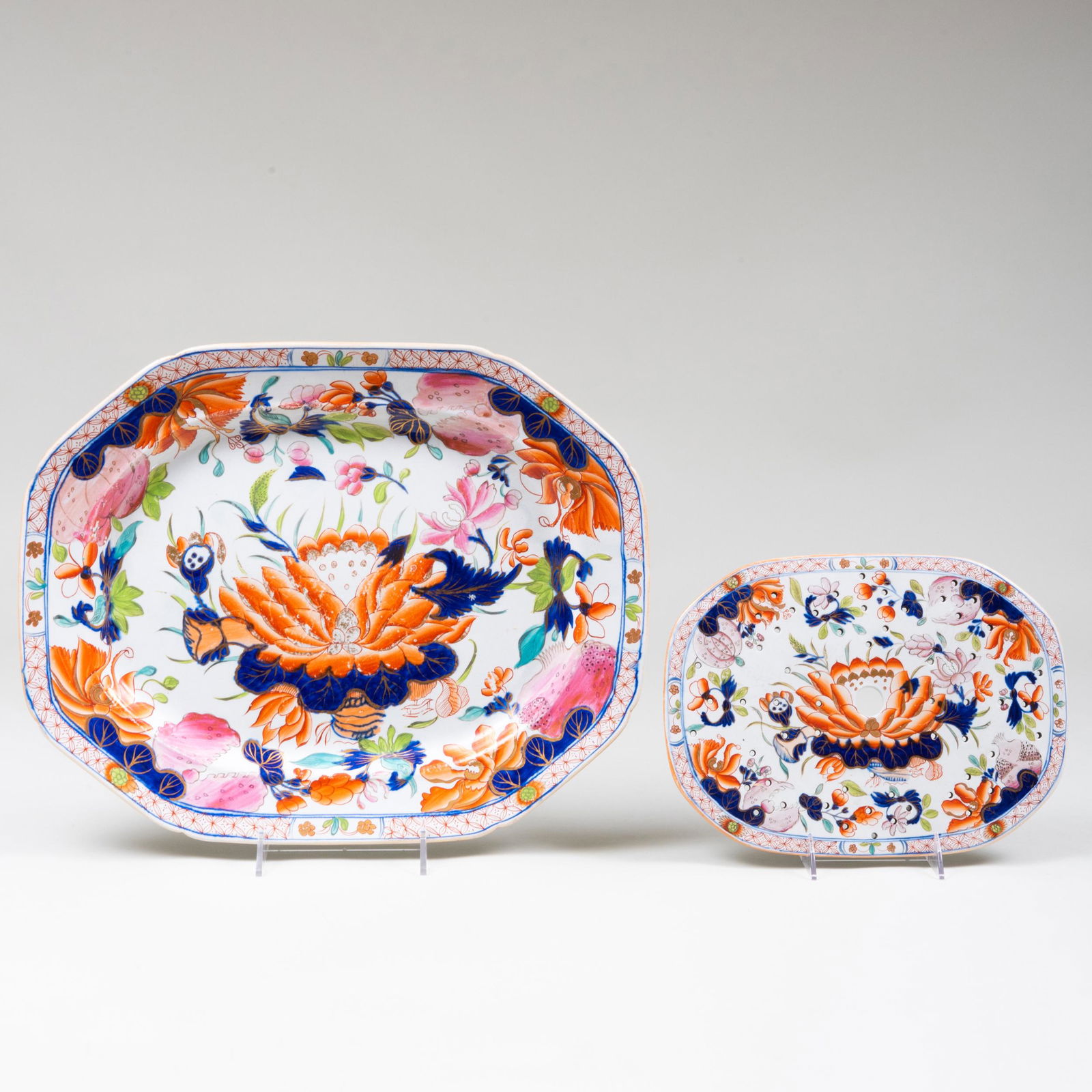 Mason's Ironstone Platter and a Mazarine (1 of 8)