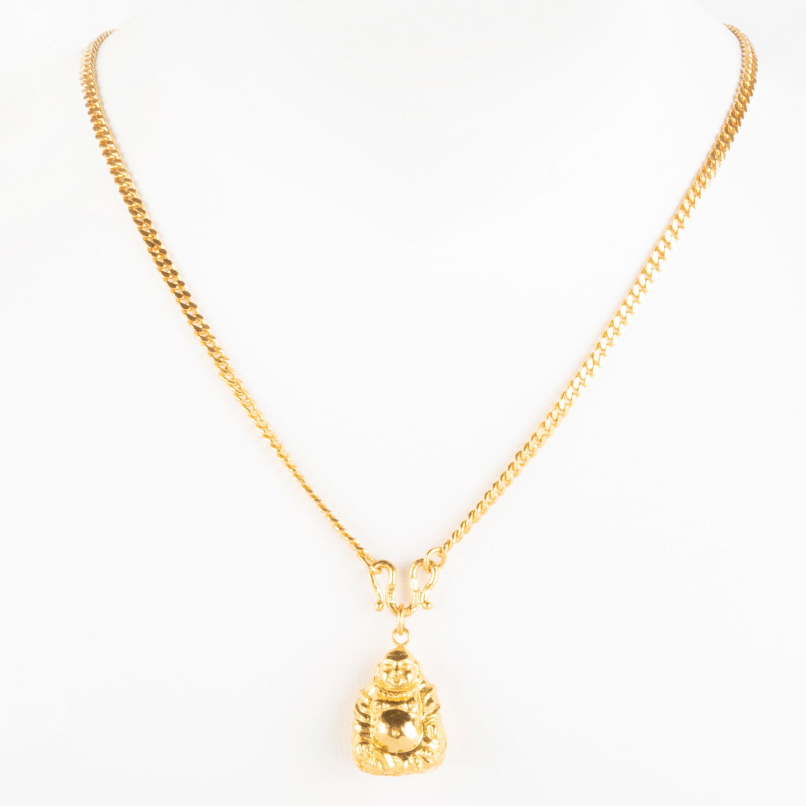24k Gold Buddha Pendant Necklace (1 of 5)