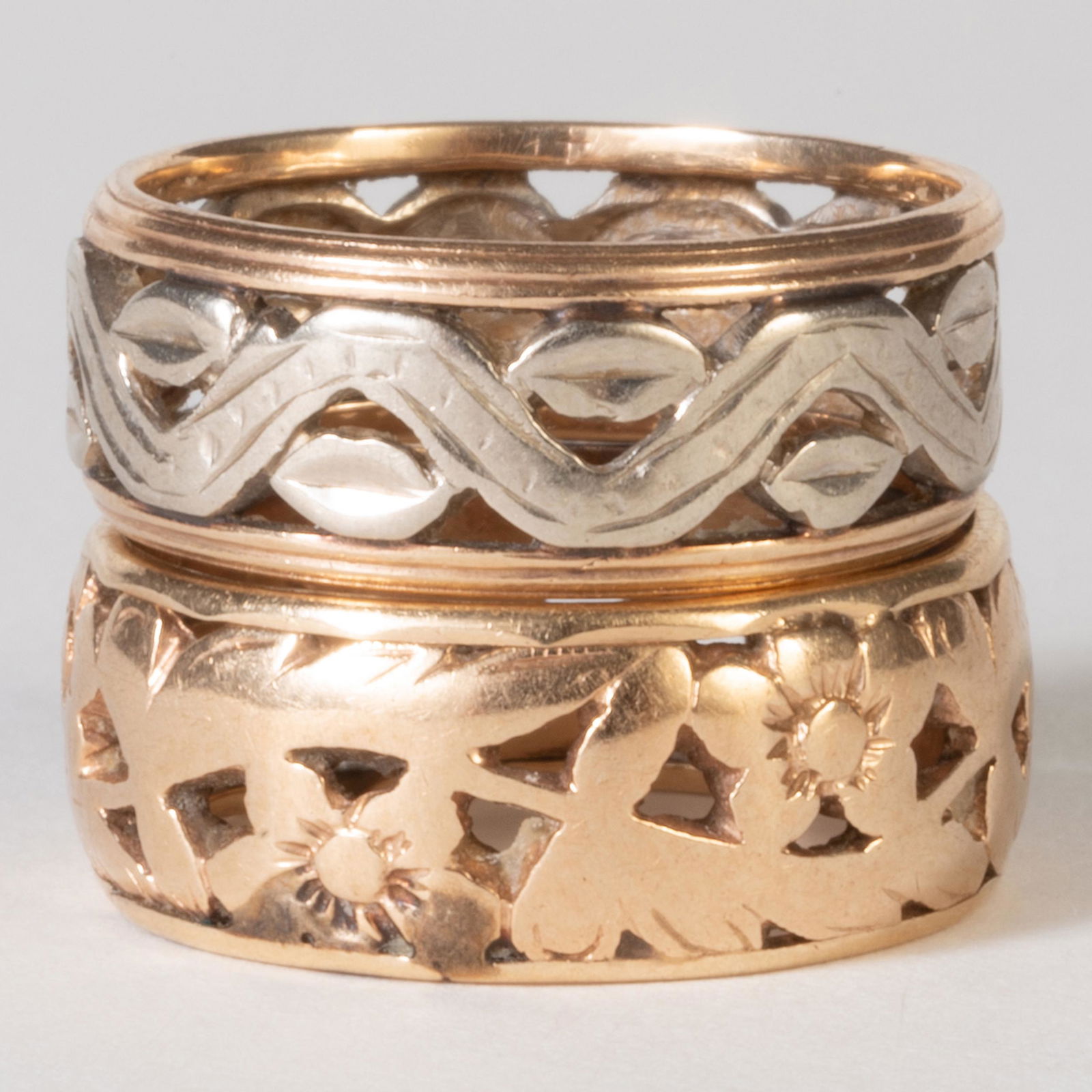 Two 14k Gold Band Rings (1 of 7)