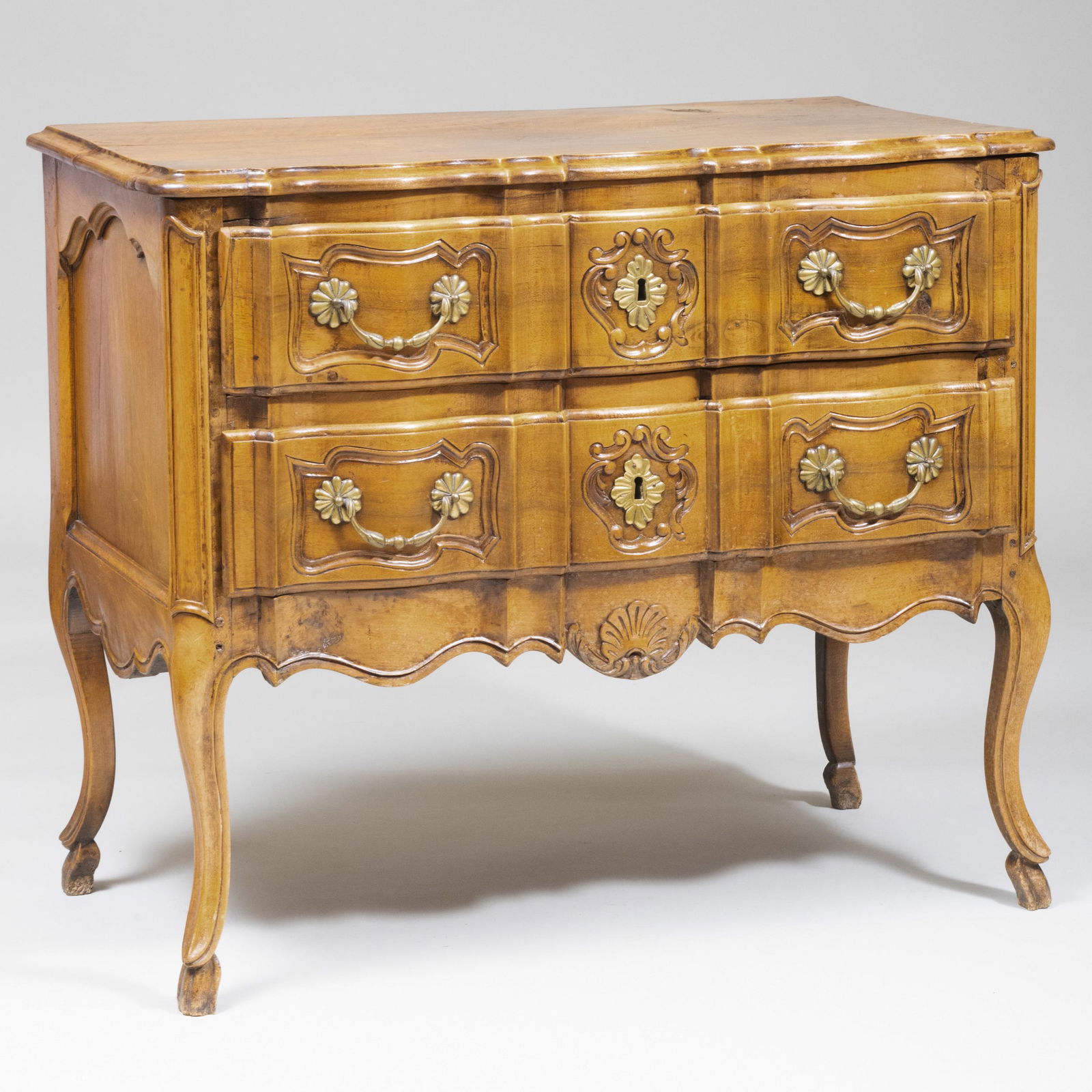 Louis XV Style Provincial Fruitwood Commode (1 of 8)