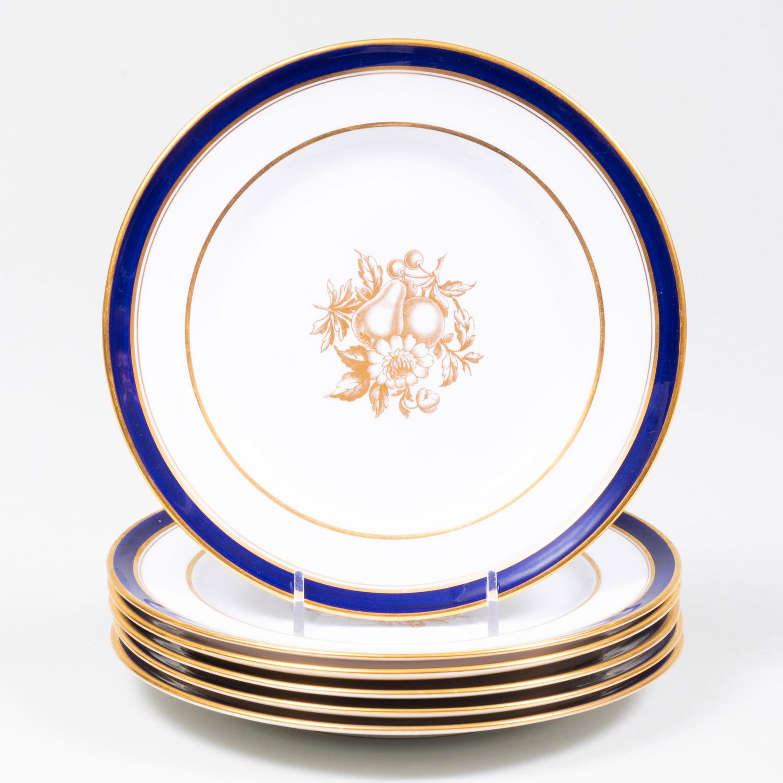 Set of Six Copeland Spode for Tiffany Blue Ground (1 of 4)