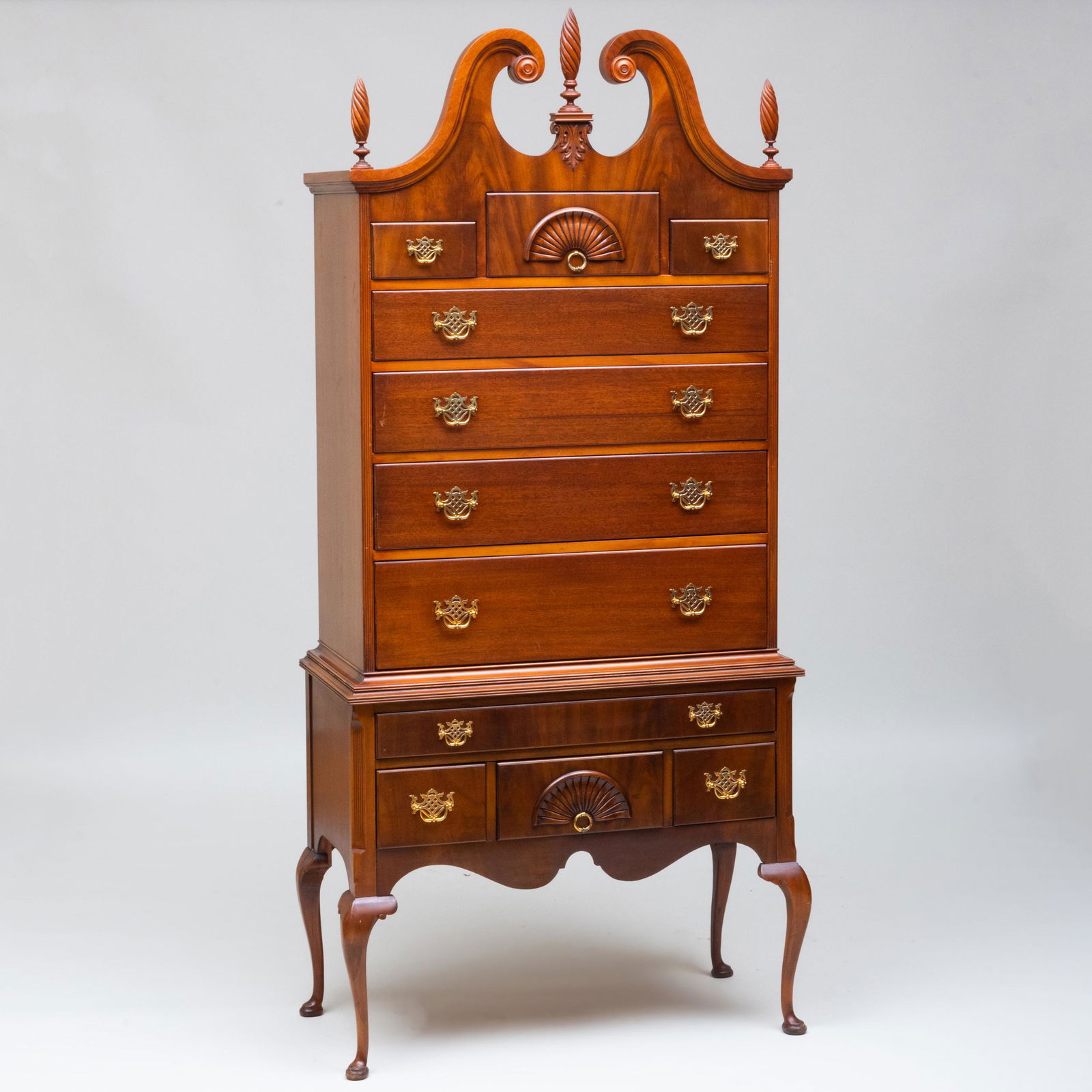 Chippendale Style Mahogany Highboy, of Recent (1 of 8)