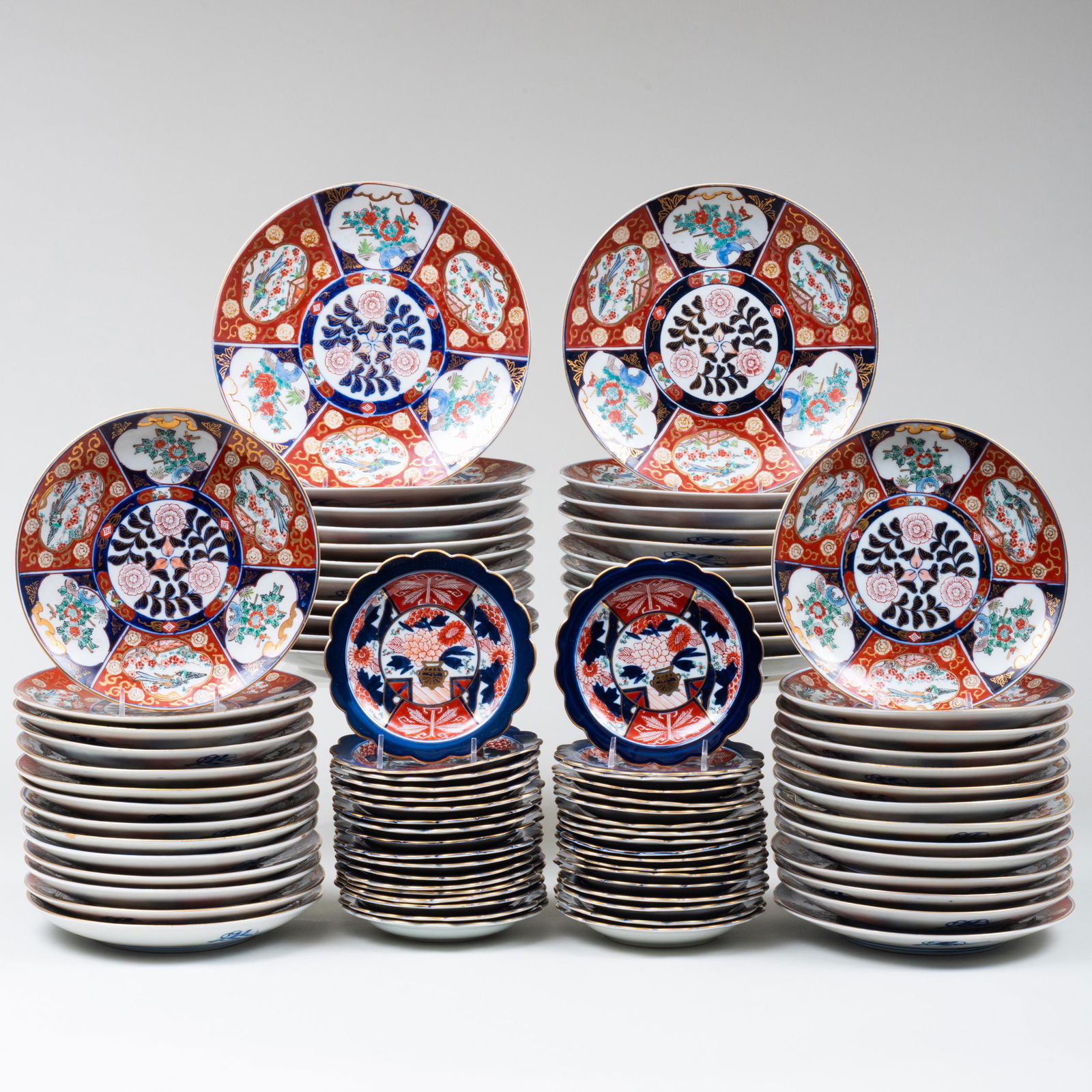 Assembled Japanese Imari Porcelain Part Service (1 of 20)