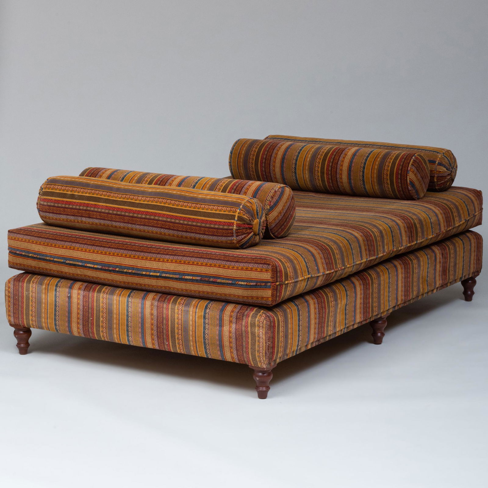 Large Upholstered Ottoman with Bolsters (1 of 11)