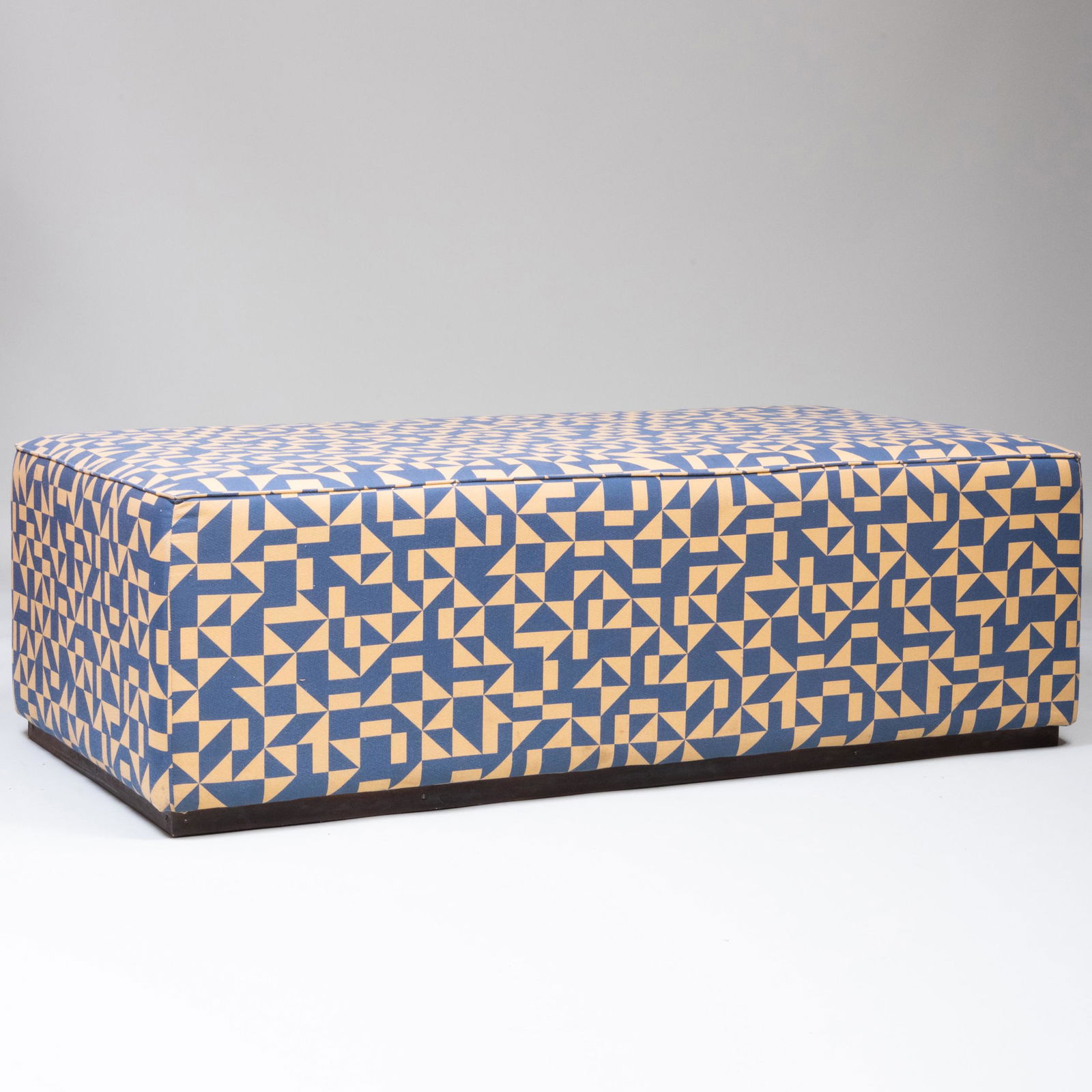 Contemporary Ottoman Upholstered in Shoreline Fabric (1 of 7)