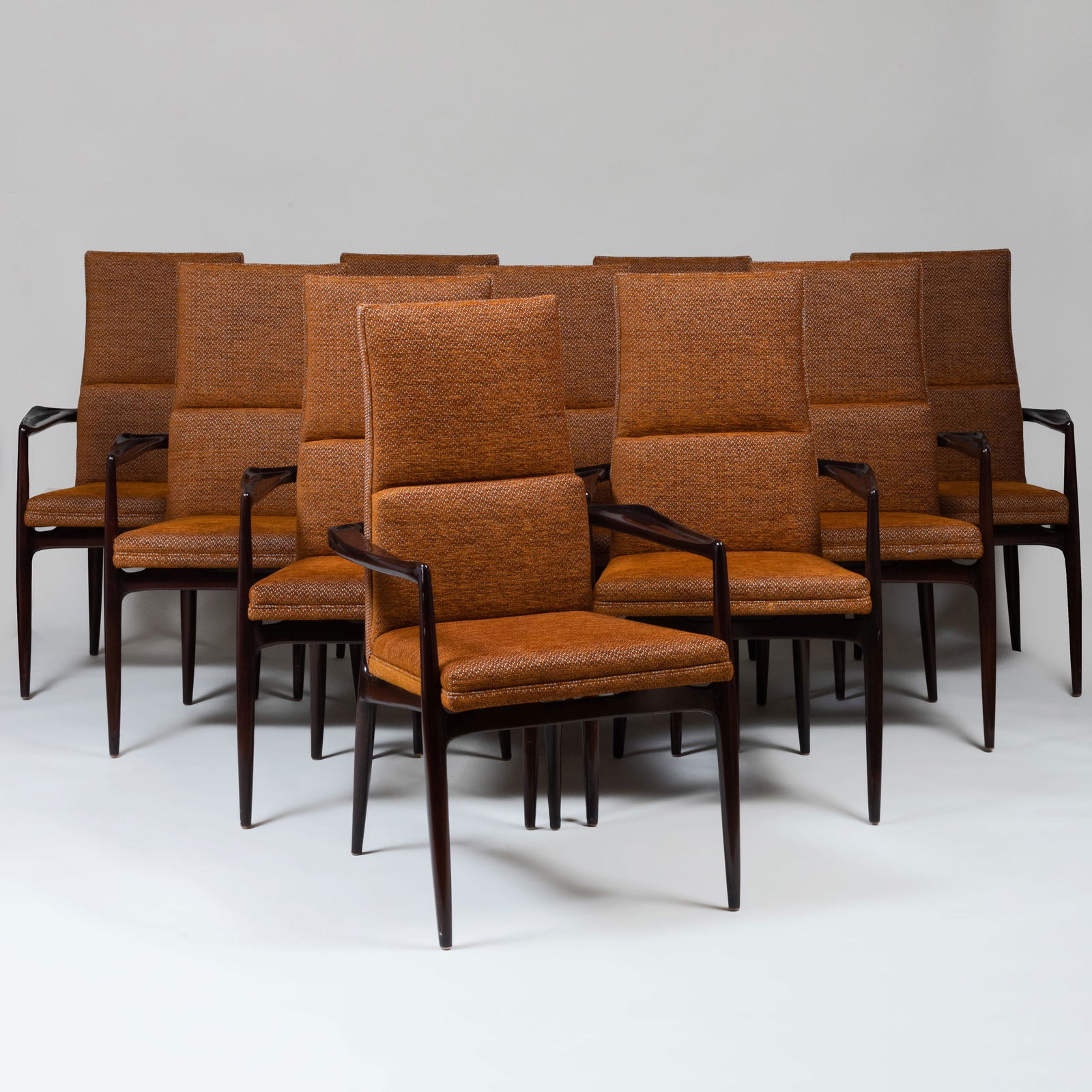 Set of Ten MCM Style Dining Chairs (1 of 8)