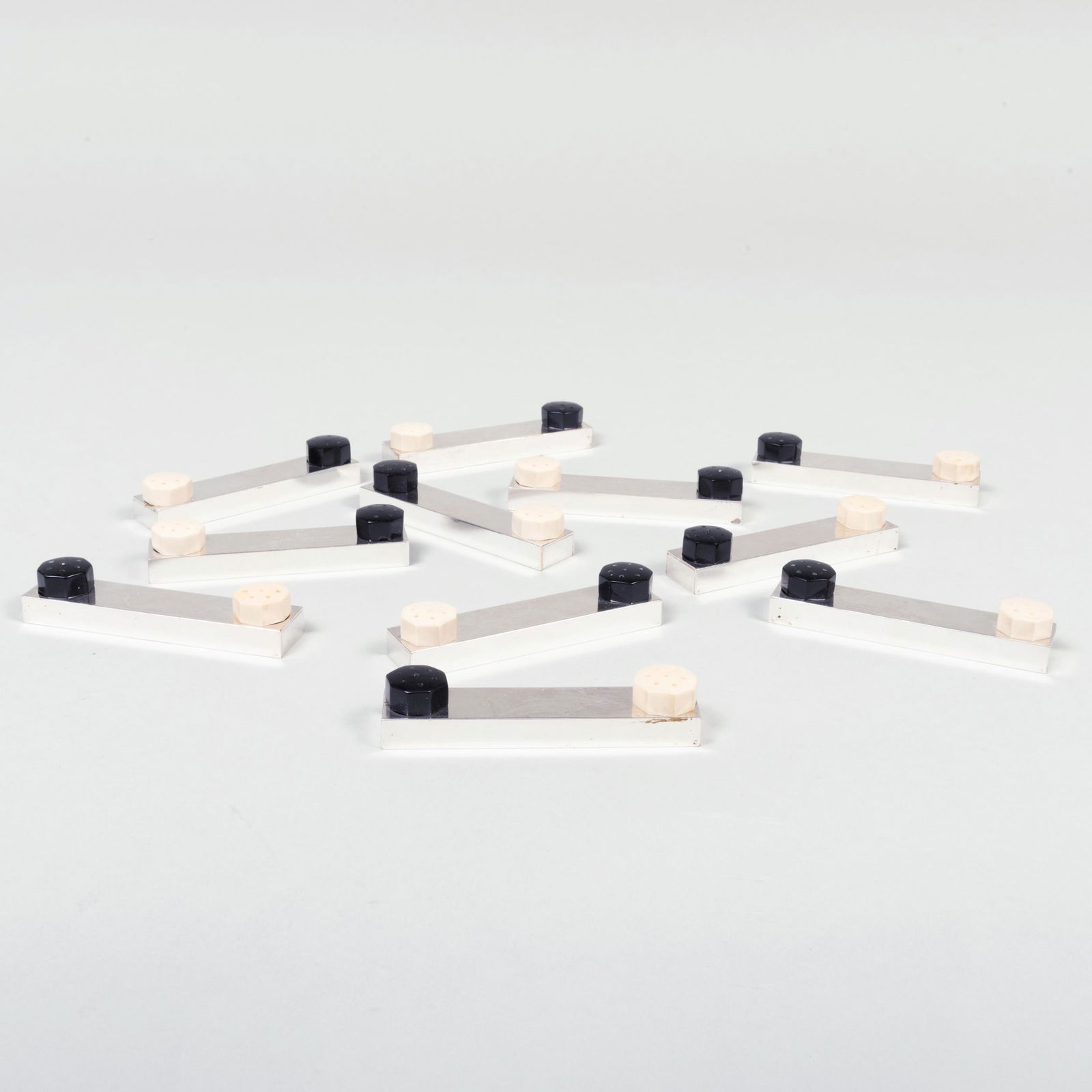 A Set of Eleven French Art Deco Bakelite and Chrome (1 of 11)