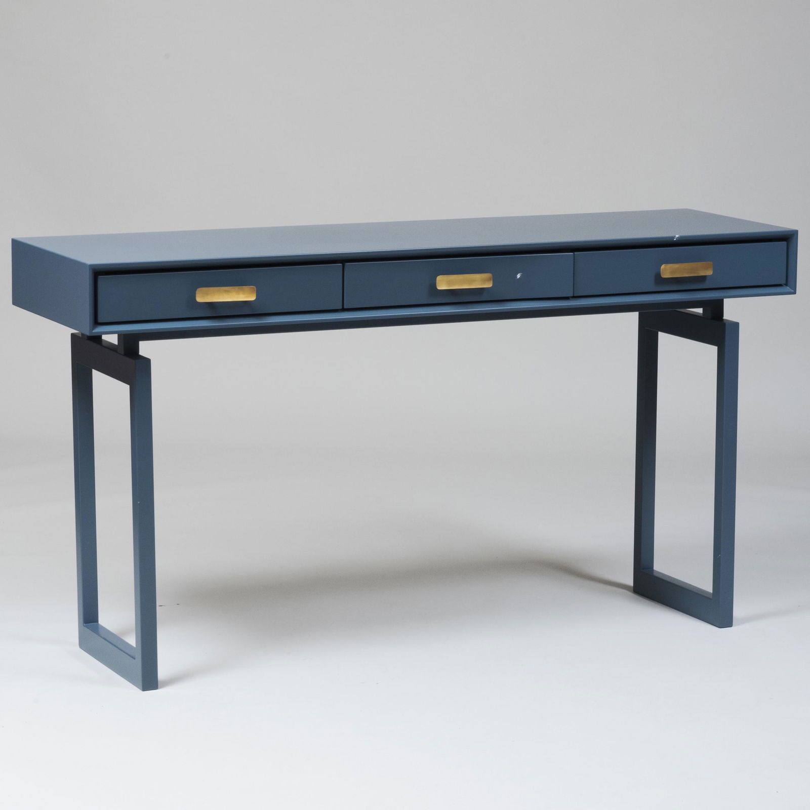Modern Blue Lacquer Console, Probably Uffizi (1 of 12)