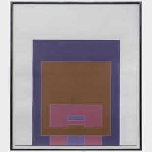 Robyn Denny (1930-2014): Untitled, from Waddington: Robyn Denny (1930-2014): Untitled, from Waddington Suite I Screenprint in colors, 1969, signed and numbered 30/75 in pencil, with label from Laura Carpenter, Dallas, TX. 24 x 21 in. (sheet), 25 1/2 x