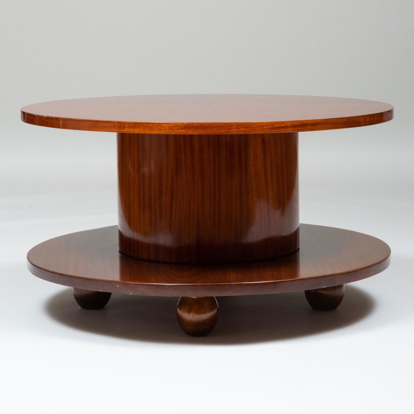 Art Deco Style Walnut Two-Tier Low Table (1 of 6)