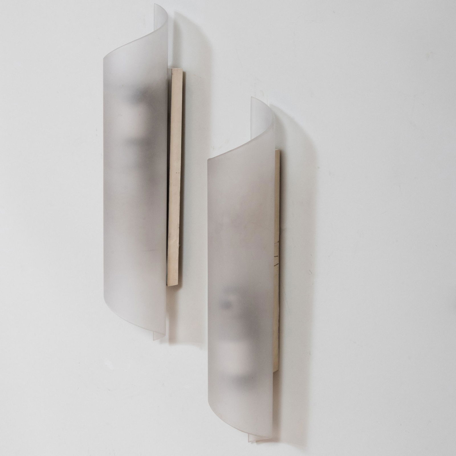 Pair of Jean Perzel Frosted Glass Sconces (1 of 6)