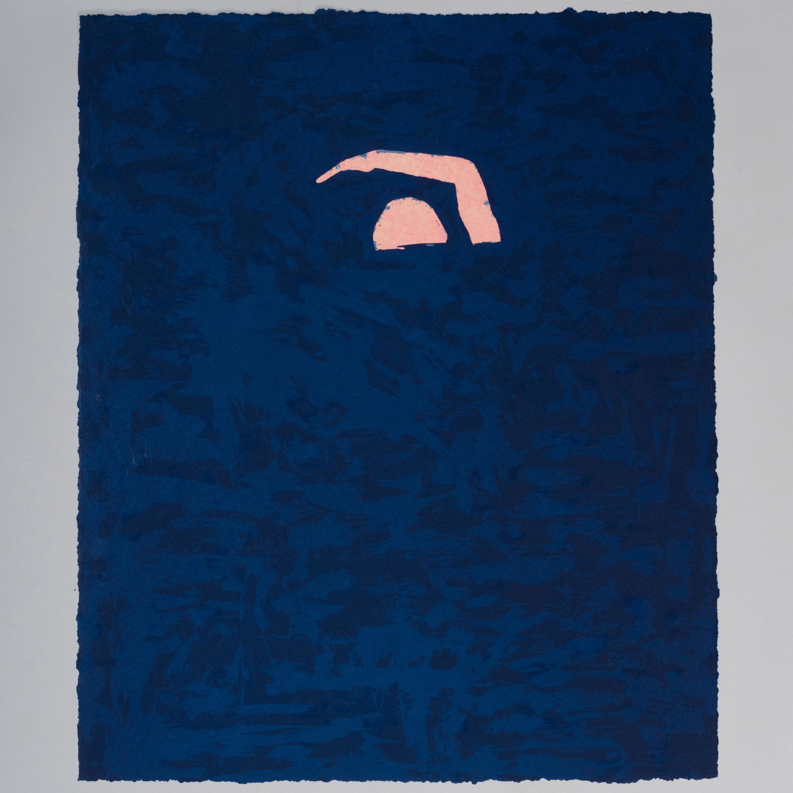 Robert Moskowitz (1912-2001): Swimmer: Robert Moskowitz (1912-2001): Swimmer Screenprint in colors on heavy wove paper, 1984, number 8 of 15. 36 1/2 x 30 in. (sheet), unframed. Prints from the Collection of Lois B. Torf
