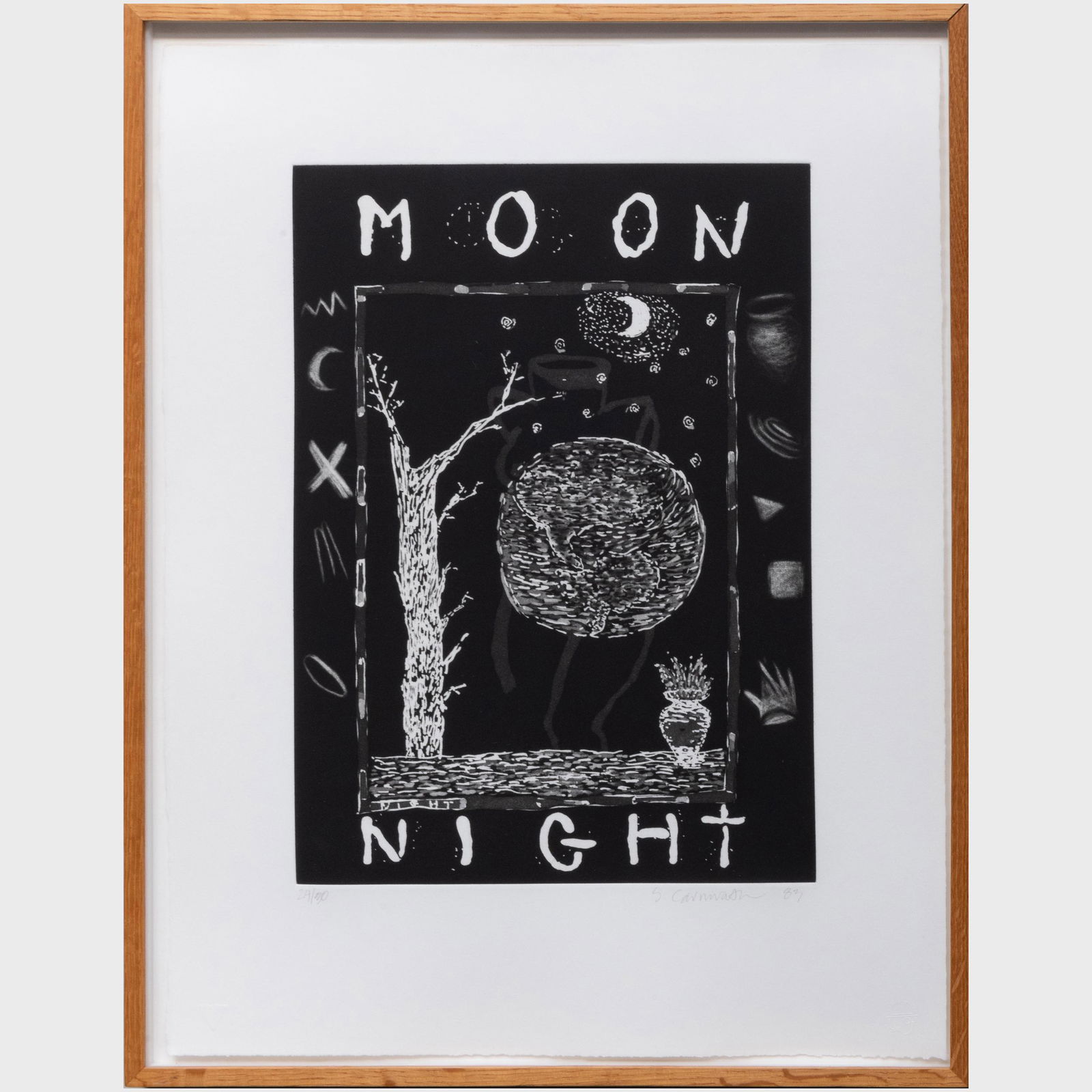 Squeak Carnwath (b. 1947): Day Scene;  and Moon/Night, (1 of 12)