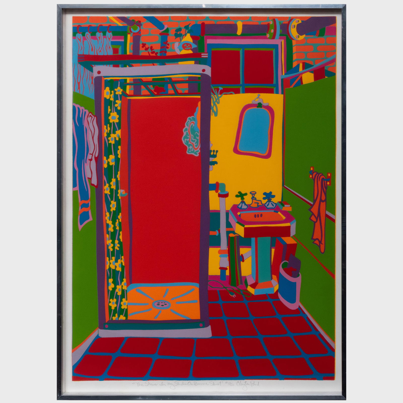 Clayton Pond (b. 1941): The Shower in My Studio on (1 of 4)
