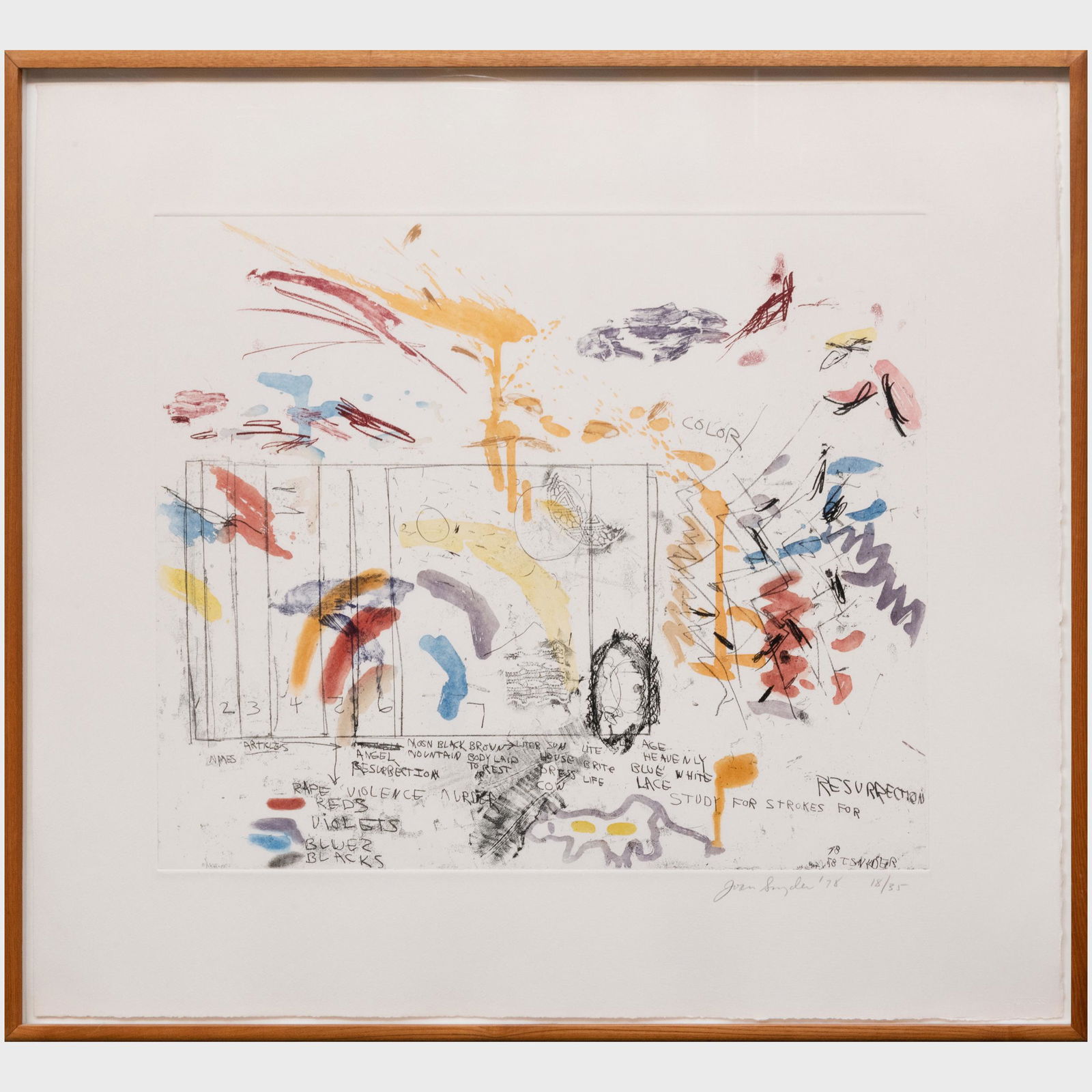 Joan Snyder (b. 1940): Study for Resurrection (1 of 5)