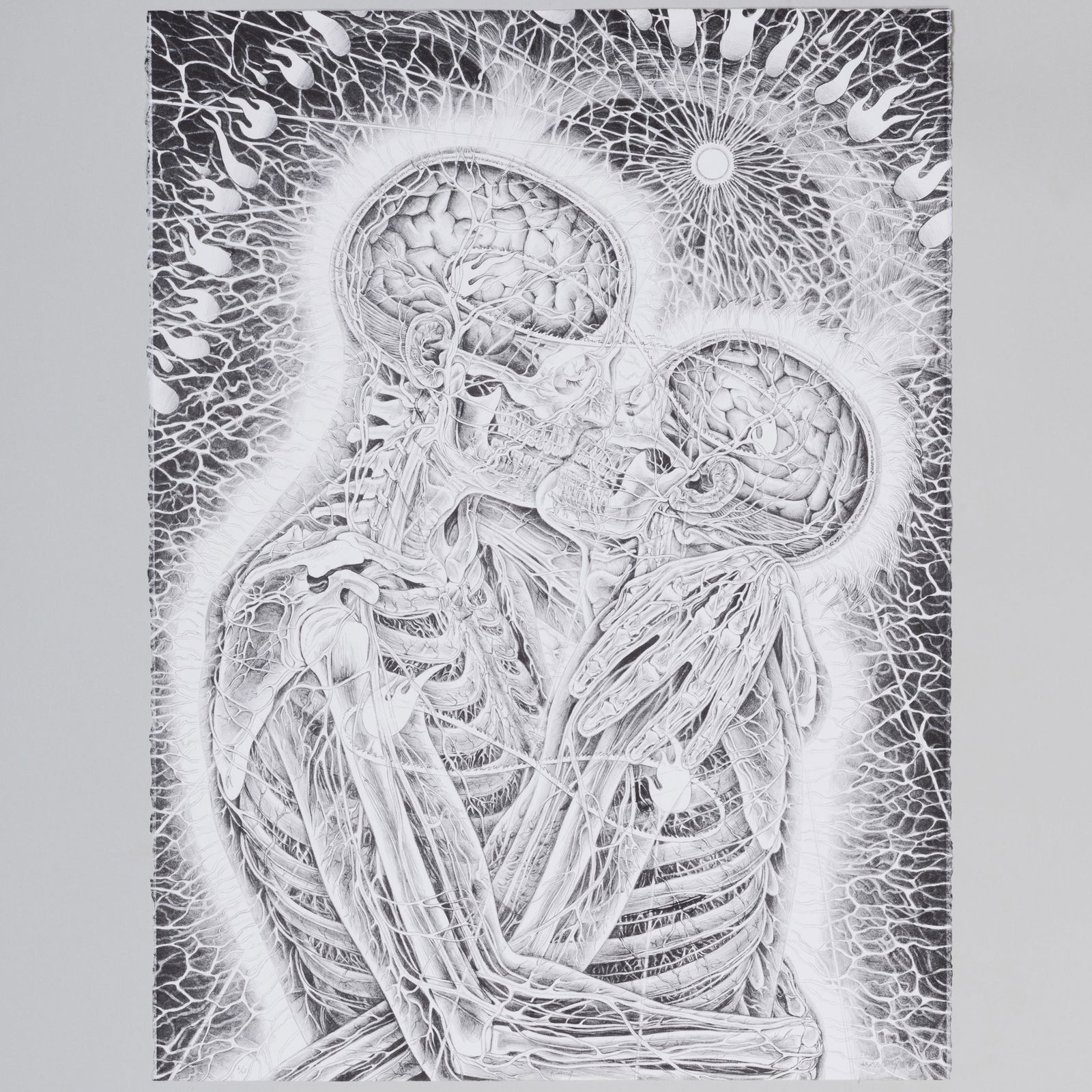 Alex Grey (b. 1953): Kissing (1 of 4)